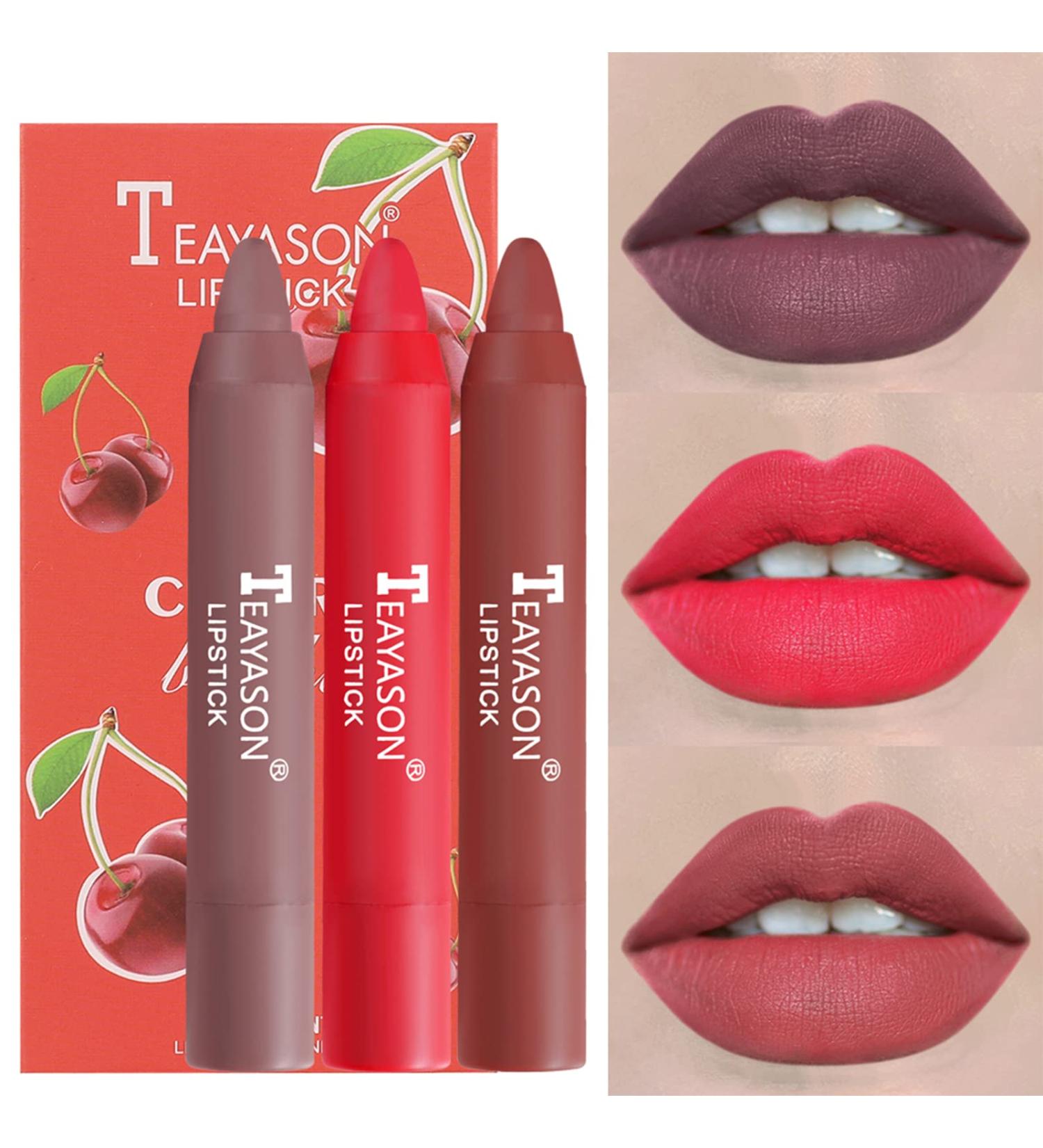 Shop Luxurious 3 PC Lipstick Set | Waterproof Matt Nude Lip Kits - Non-Stick & Long-Lasting | Perfect for Every Occasion - Buy Online on SooperMarket.com