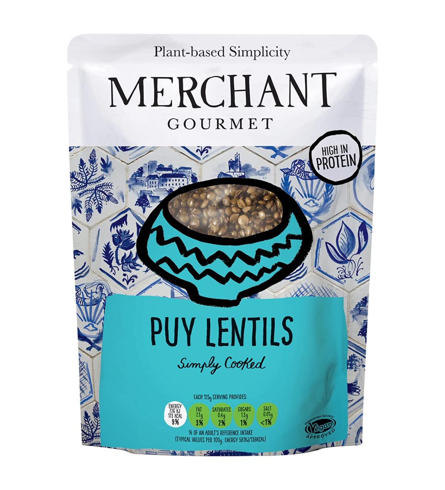 Merchant Gourmet Simply Cooked Puy Lentils 250g