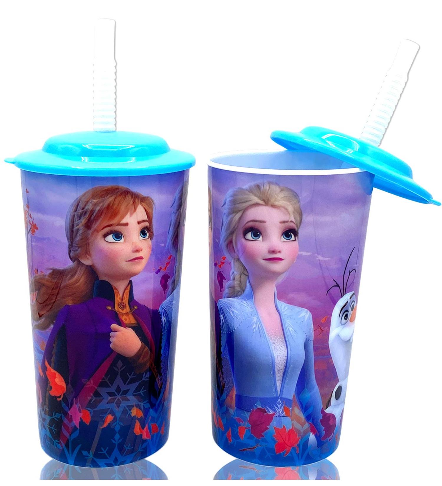 Disney Frozen 2 Elsa Anna Drink Tumblers Set for Kids - BPA Free, Pack of 2 - Buy Online on SooperMarket.com