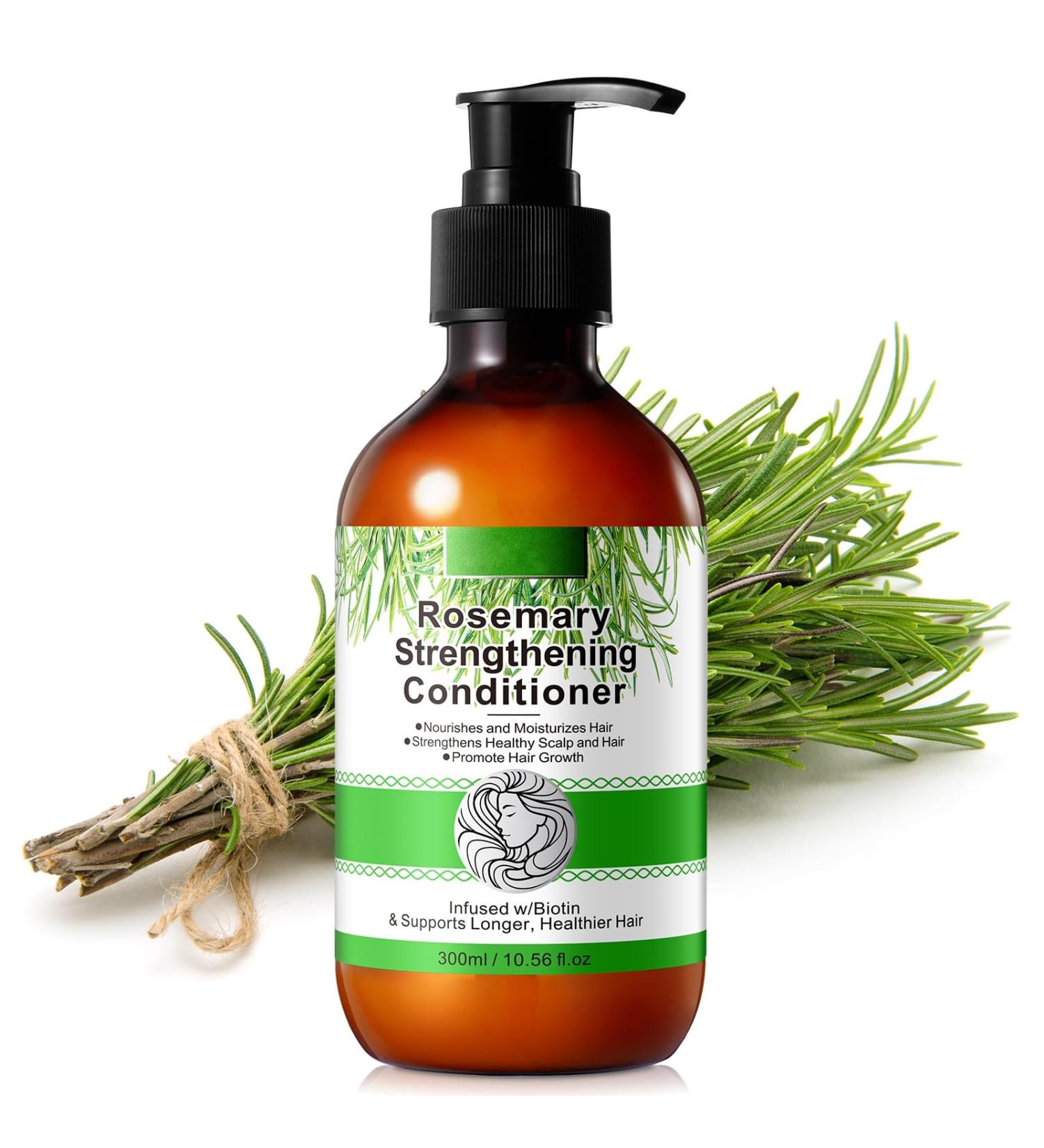 Rosemary Conditioner for Hair Growth | Strengthening Mint Formula with Biotin & Coconut for Healthy Thinning Hair - Buy Online on SooperMarket.com