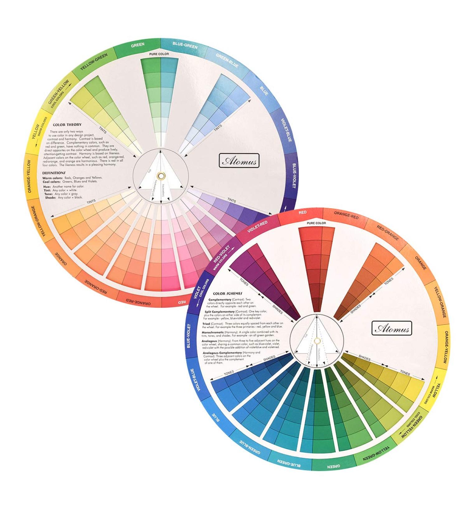 Creative Color Wheel Paint Mixing Guide for Art Class and Makeup Blending - 9.25inch - Buy Online on SooperMarket.com