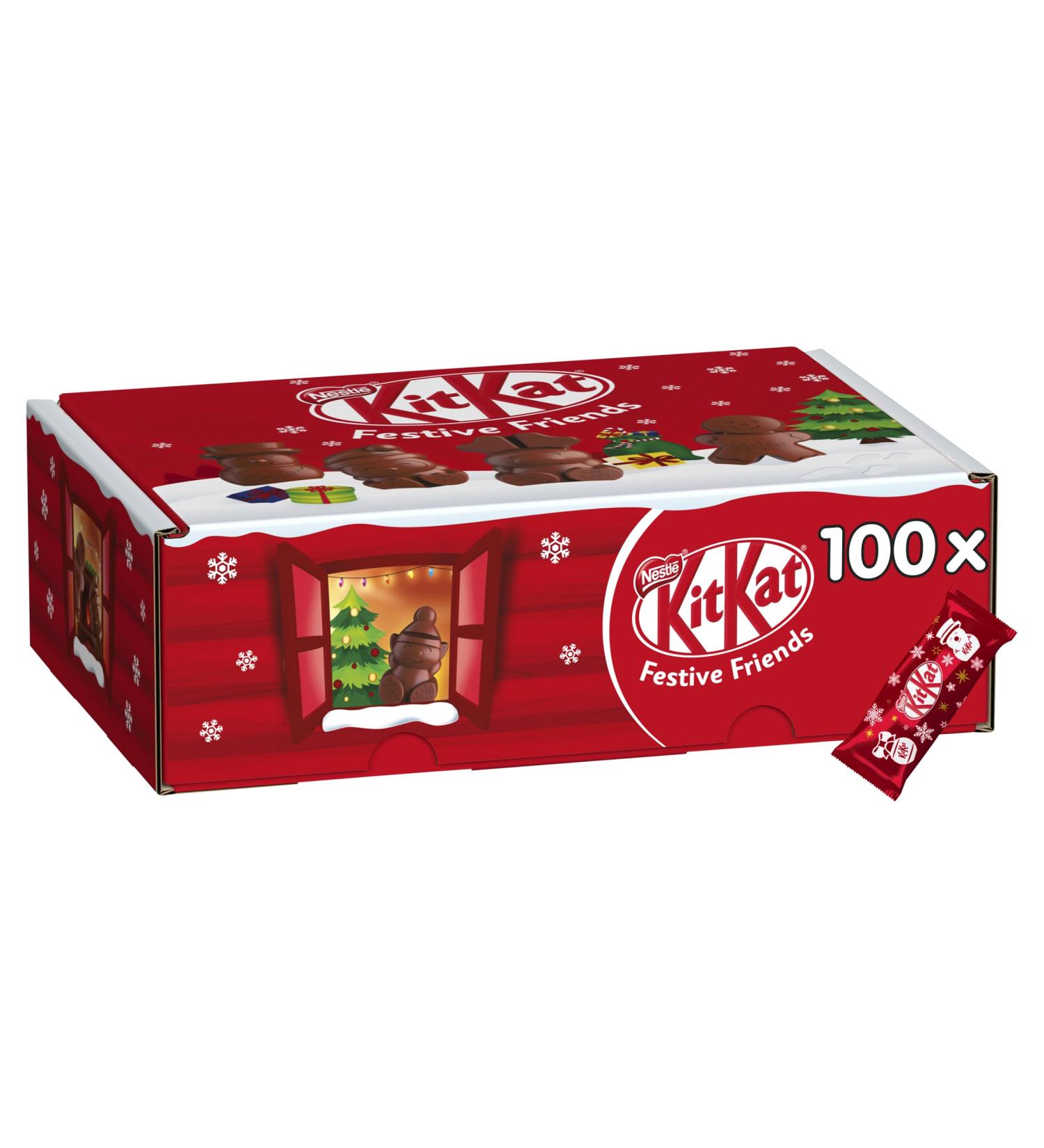 Nestle Kit Kat Christmas Friends 100 Assorted Milk Chocolate Christmas Figures Bulk Chocolate Box 820 g - Buy Online on SooperMarket.com