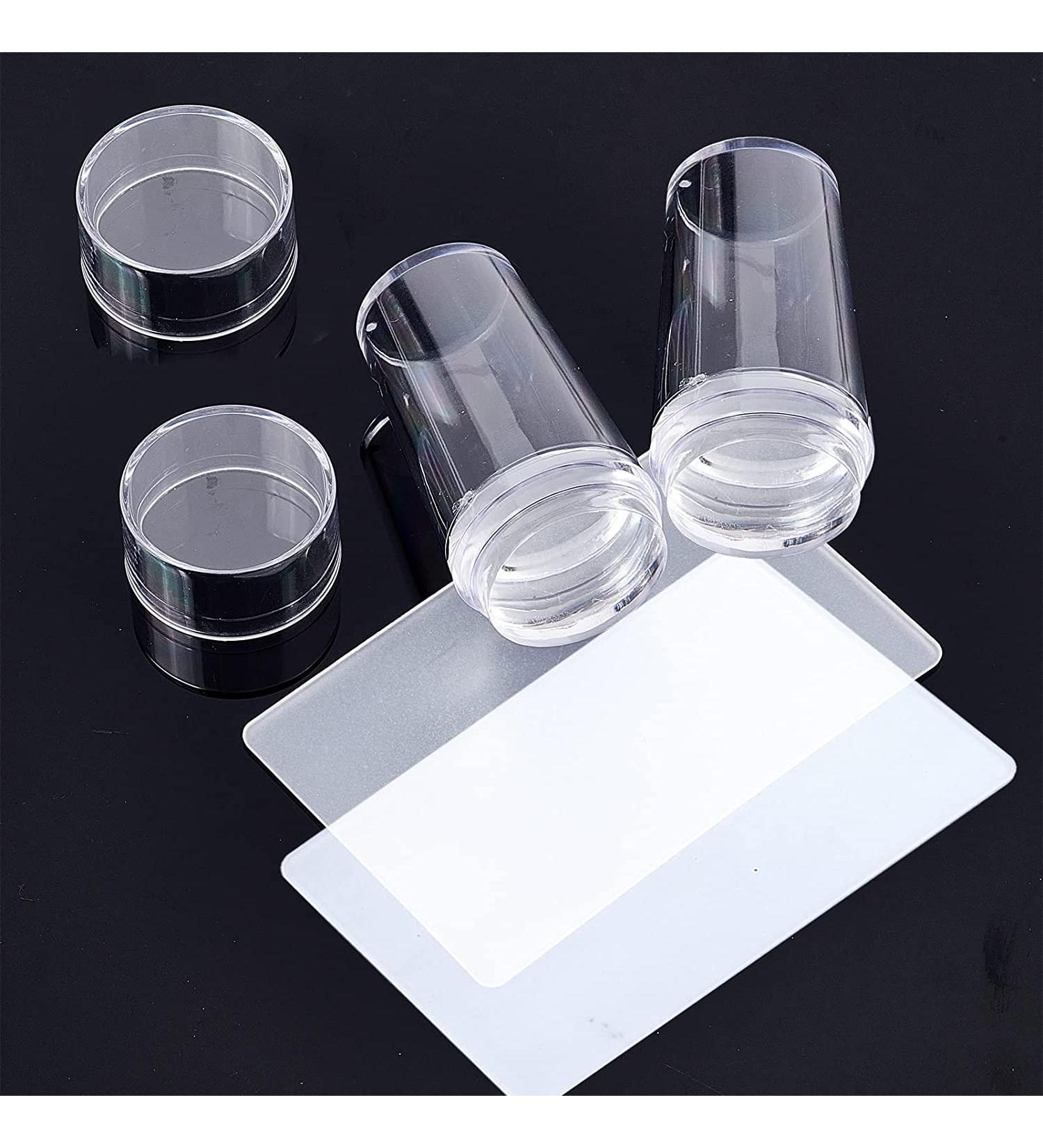 Norhogo Nail Art Stamper & Scraper Set - 2PCs Silicon Nail Stamp for DIY Manicure French Nails and UV Gel/Acrylic Designs - Buy Online on SooperMarket.com