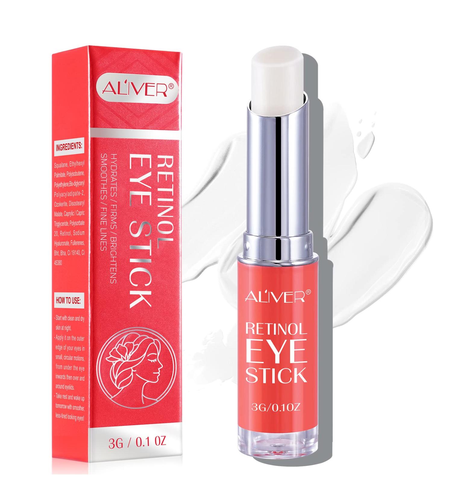 Retinol Eye Stick - Anti Aging Brightening Cream for Dark Circles & Puffiness - Buy Online on SooperMarket.com