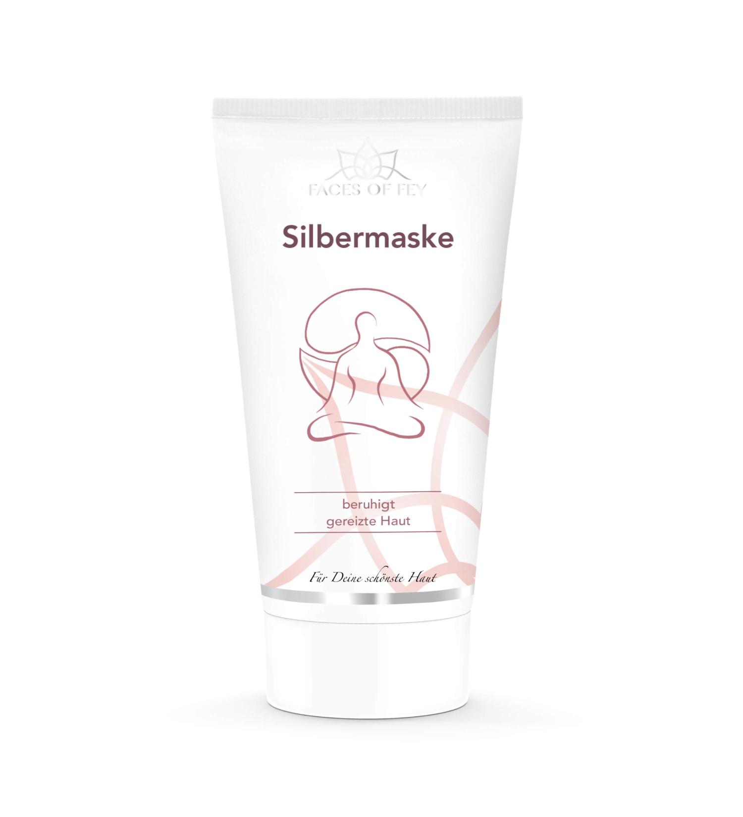 Silver Mask Faces of Fey - Soothing Microsilver Face Mask for Sensitive Skin | After-Care for Microneedling | 75ml - Neurodermatitis & Irritated Skin Relief - Buy Online on SooperMarket.com