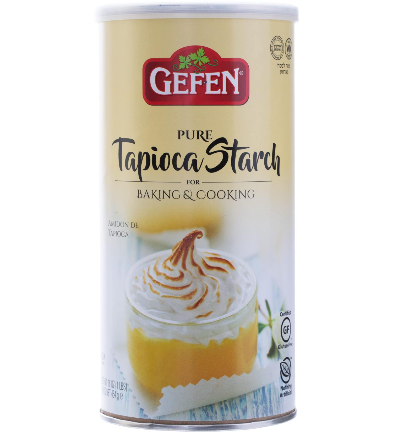 Gefen Pure Tapioca Starch 454g Resealable Container Gluten Free Nothing Artificial Tapioca Flour - Buy Online on SooperMarket.com