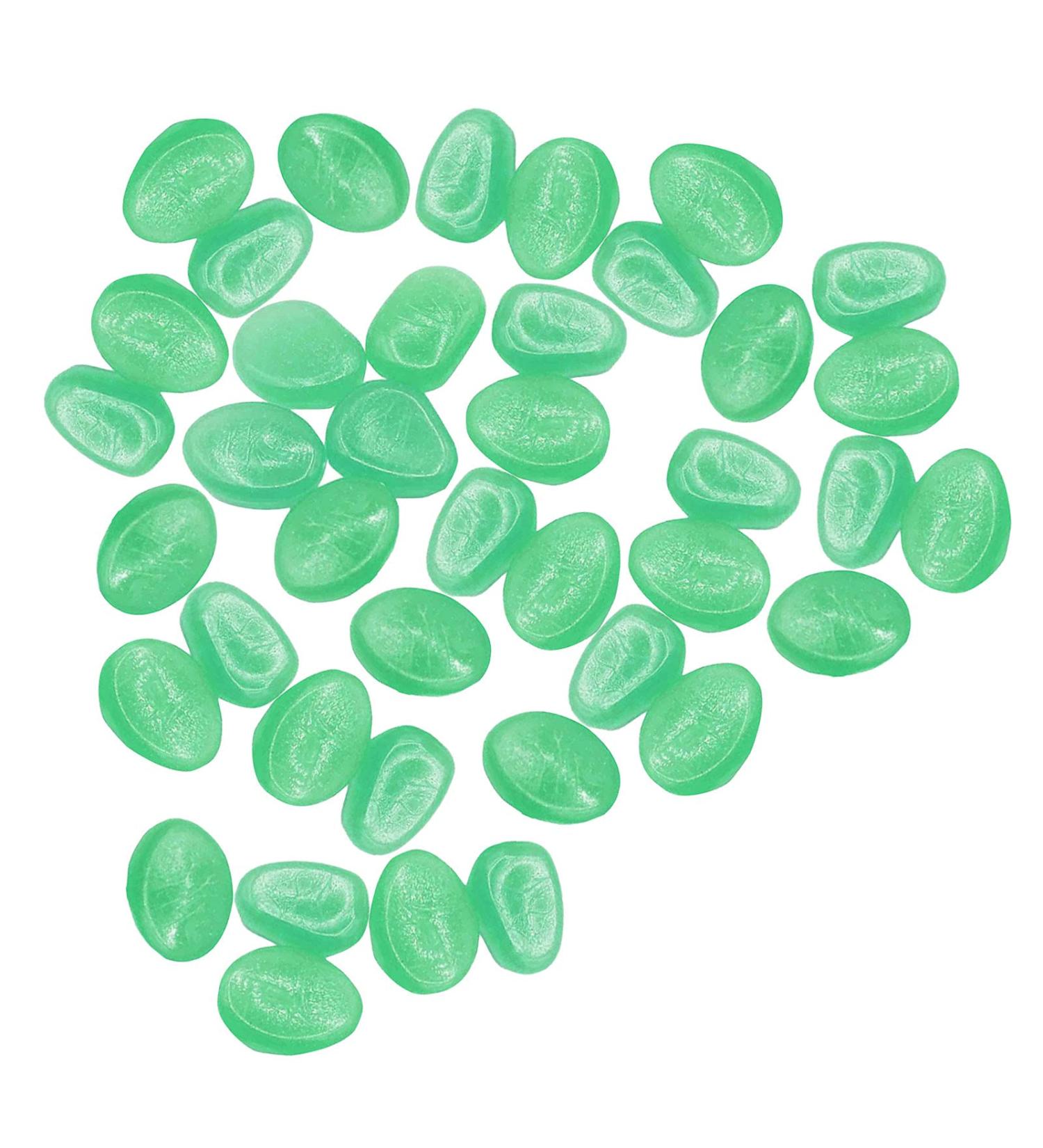 Outdoor Garden Pebbles Glow Pebbles Decor Rocks Stones for Walkways 40P Luminous Home Decor Pond Bowl Large Round (Green One Size) Green One Size