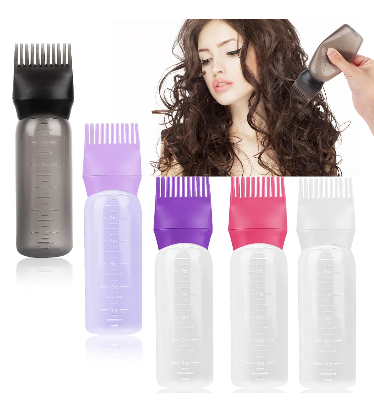 LOBVABA 3 Pieces Hair Oil Applicator Hair Applicator Hair Oil Dispenser with Scale Hair Dyeing Scale for Hair Oiling Hair Coloring - Buy Online on SooperMarket.com