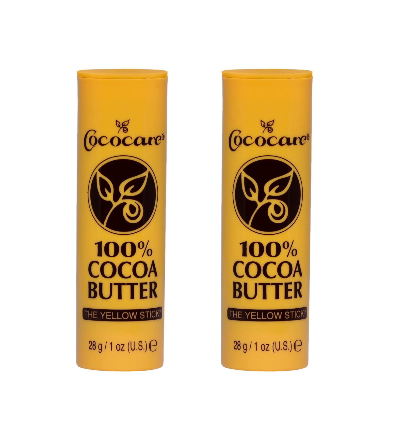 Cococare 100% Cocoa Butter Stick | All-Natural Skin Hydration & Protection | 2 Pack (1 oz each) - Buy Online on SooperMarket.com