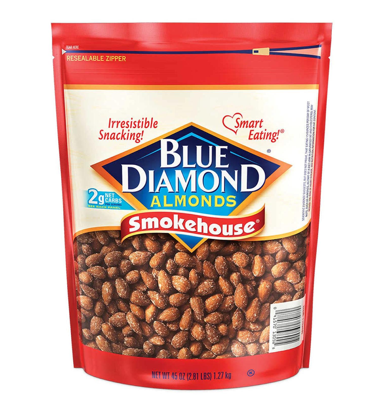 Blue Diamond Almonds Smokehouse, 45 OZ Smokehouse 2.81 Pound (Pack of 1)