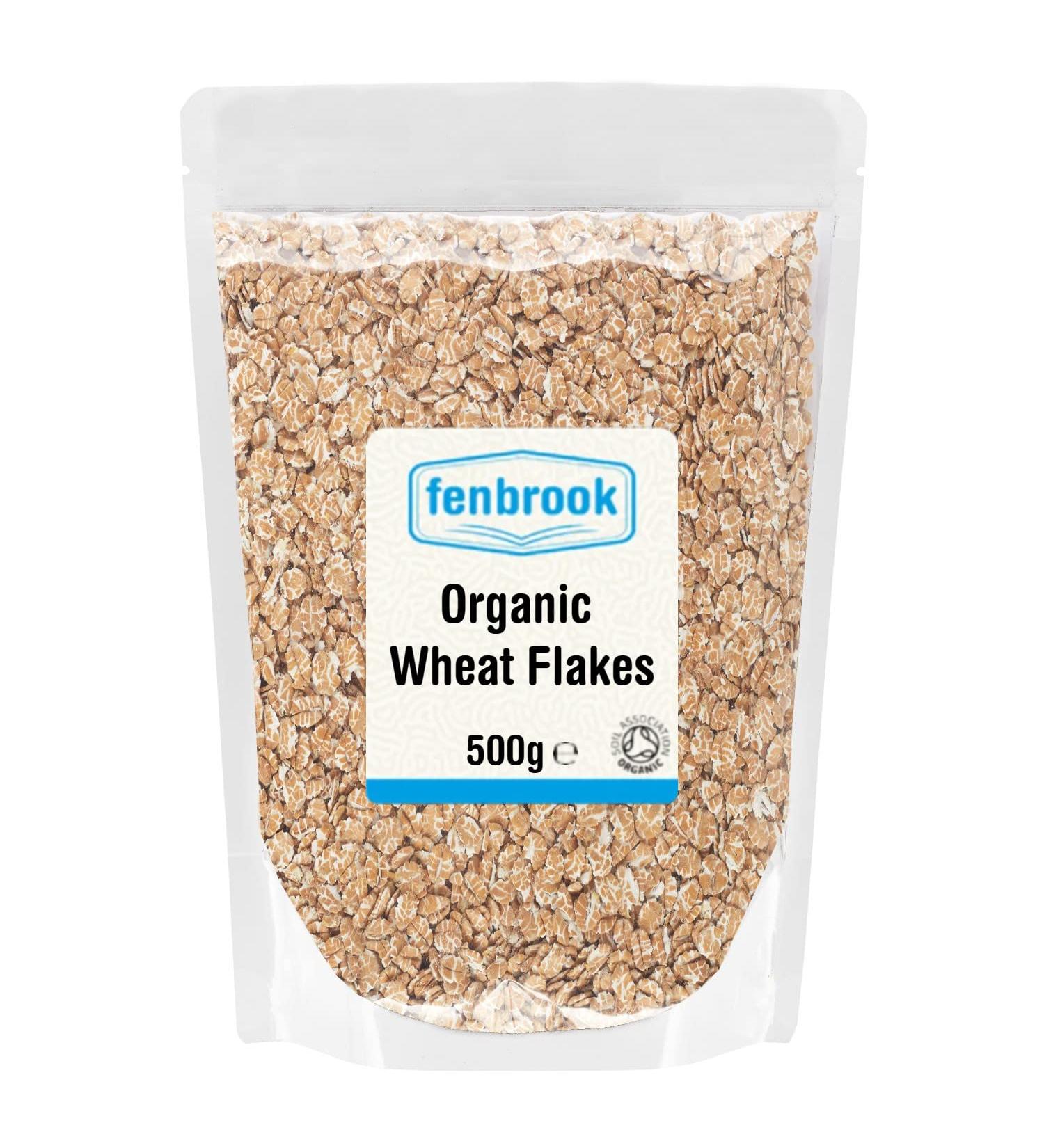 Organic Wheat Flakes 500g | Certified Organic by Fenbrook Organic - Buy Online on SooperMarket.com