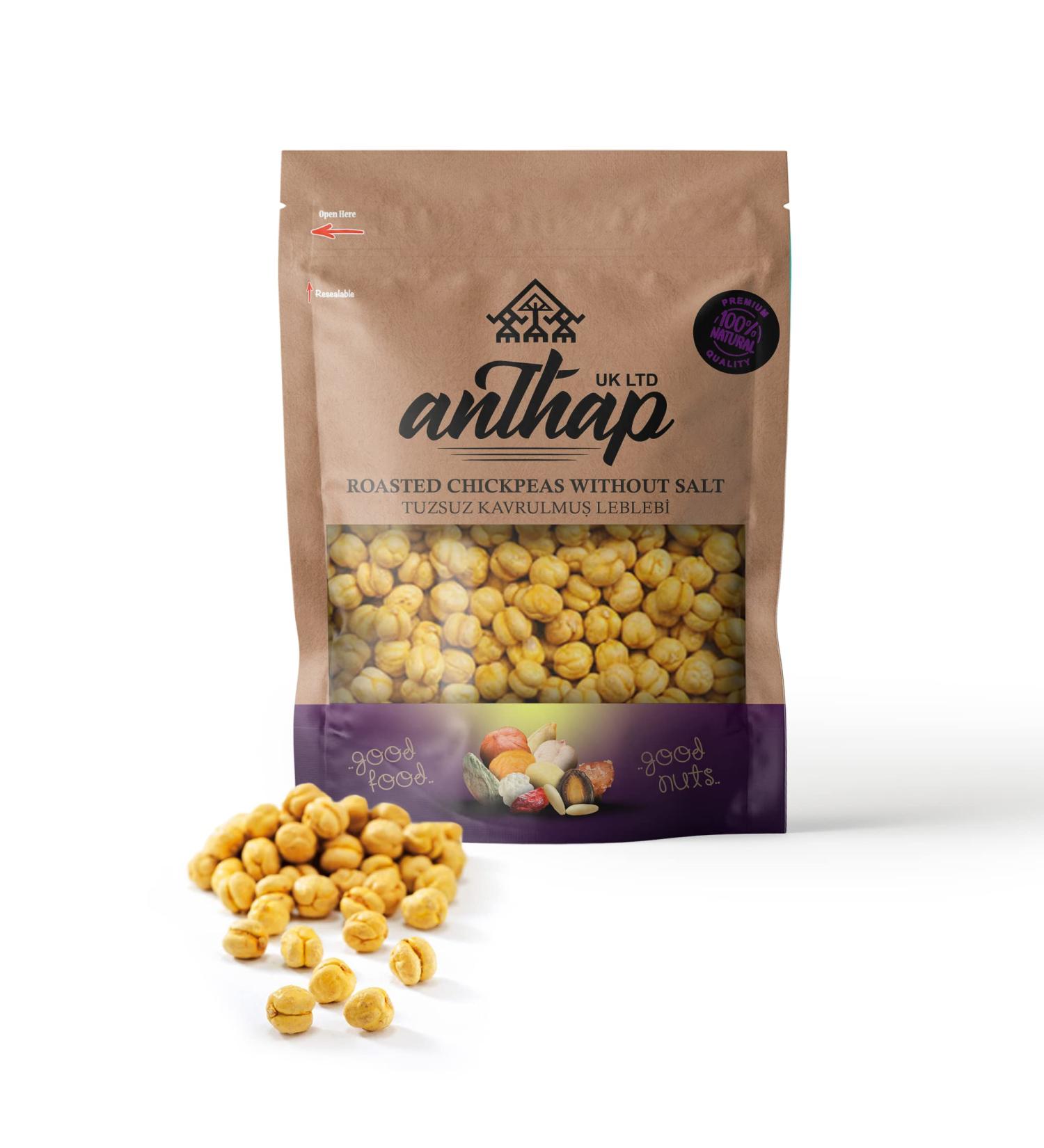 Anthap - Unsalted Roasted Yellow Chickpeas - 1kg