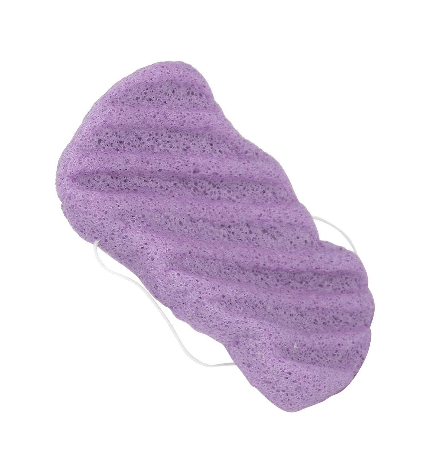 Verdant Touch Facial Sponge Plant Fiber Facial Sponge Reusable Face Cleansing Exfoliating Puff Washable Bath Sponge Portable Purple - Buy Online on SooperMarket.com