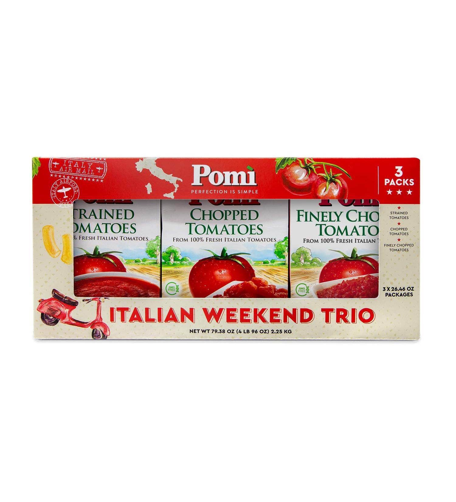 Pom Italian Weekend Trio 79.38oz - Premium Pasta Set for Delicious Italian Meals - Buy Online on SooperMarket.com
