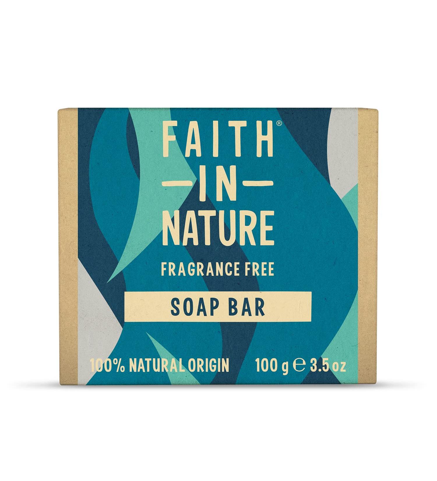 Faith In Nature Fragrance Free Hand Soap Bar - Sensitive Vegan & Cruelty Free - 100g (Pack of 1) - Buy Online on SooperMarket.com