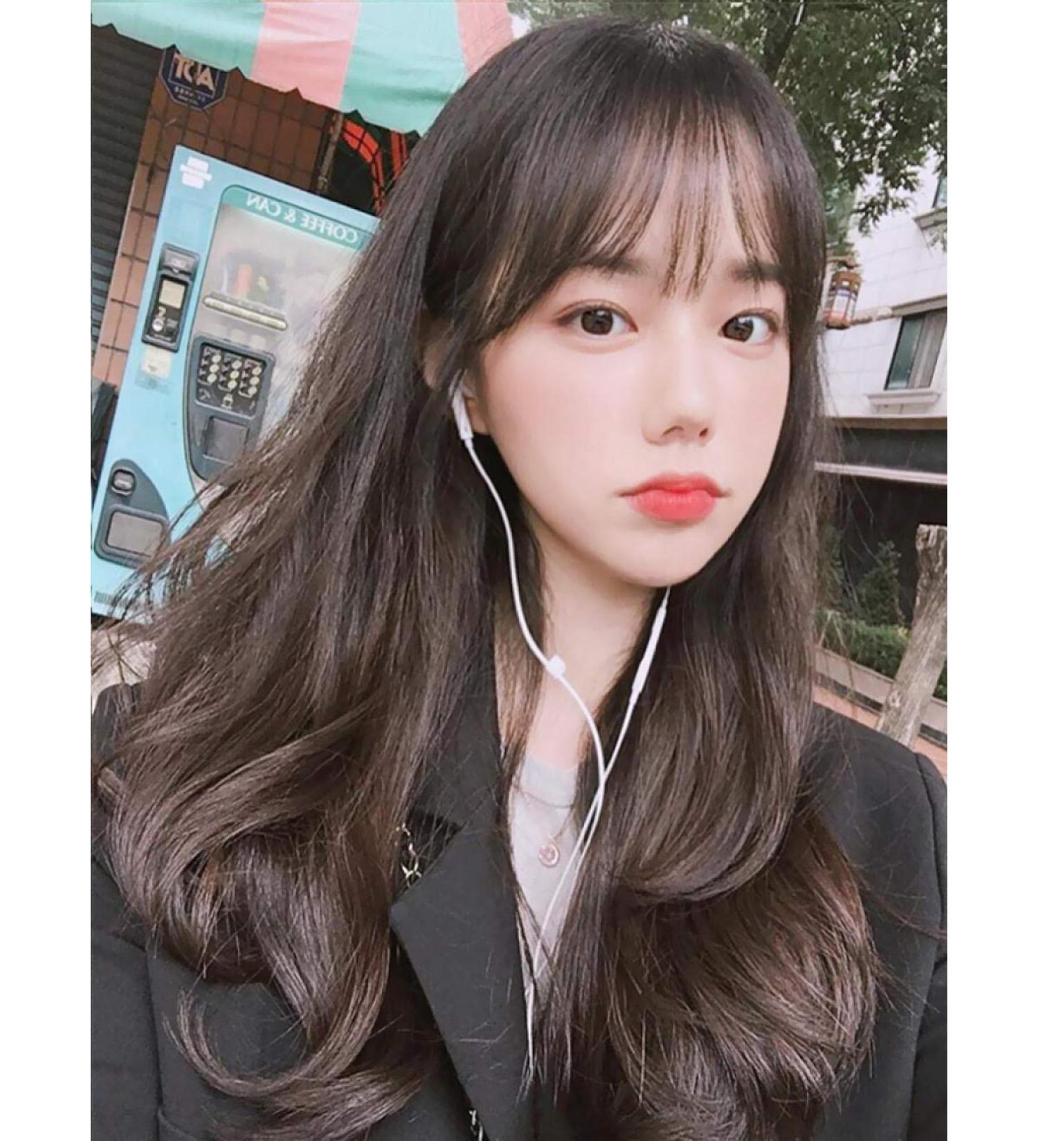 BGHJUE Wig female long hair long curly hair big wave natural full head air Liu Haiquan headgear long hair wig set