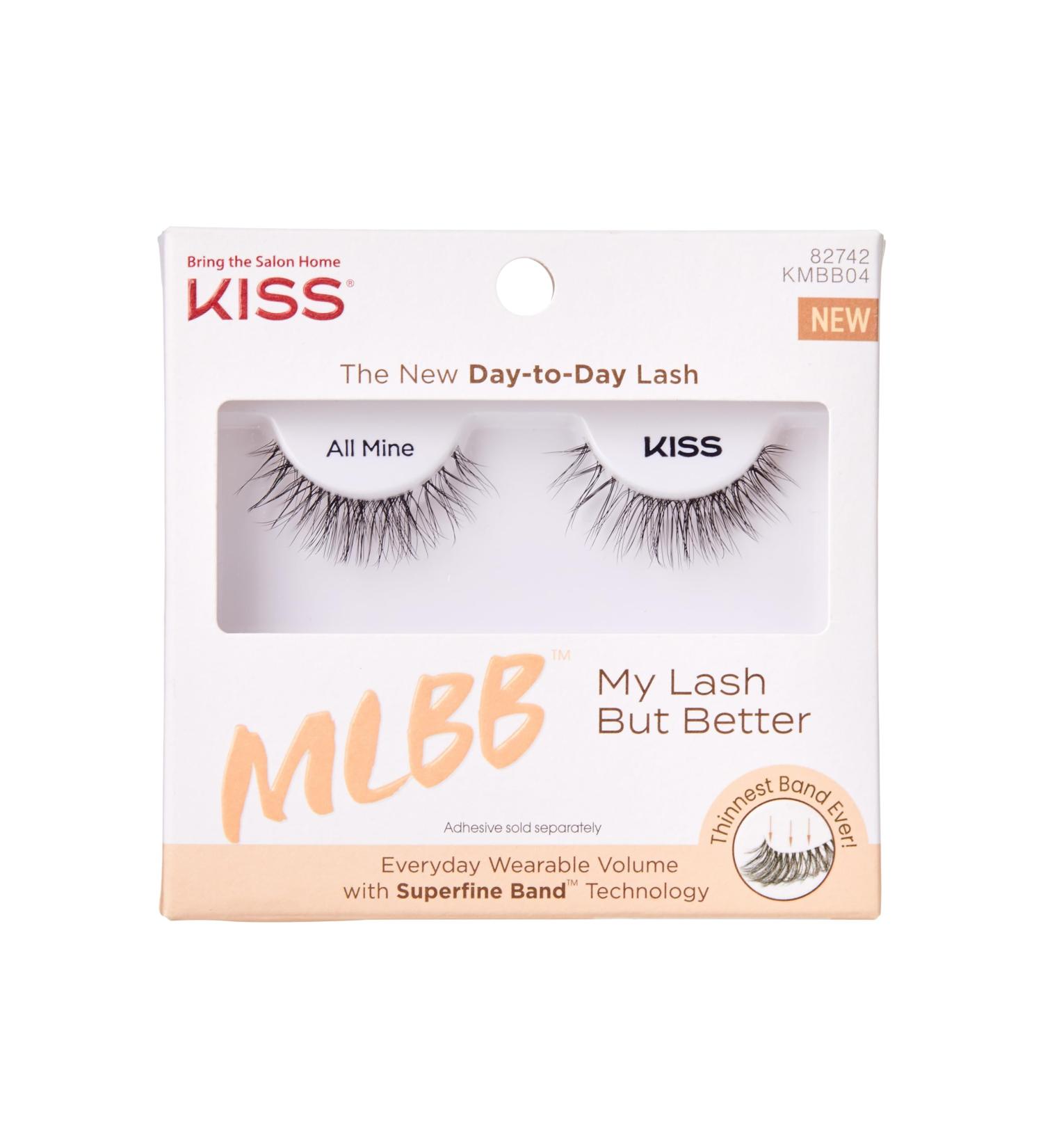 KISS My Lash But Better - 10mm False Eyelashes Contact Lens Friendly Reusable Strip Lashes Easy to Apply 1 Pair - Shop Now for International Shipping - Buy Online on SooperMarket.com