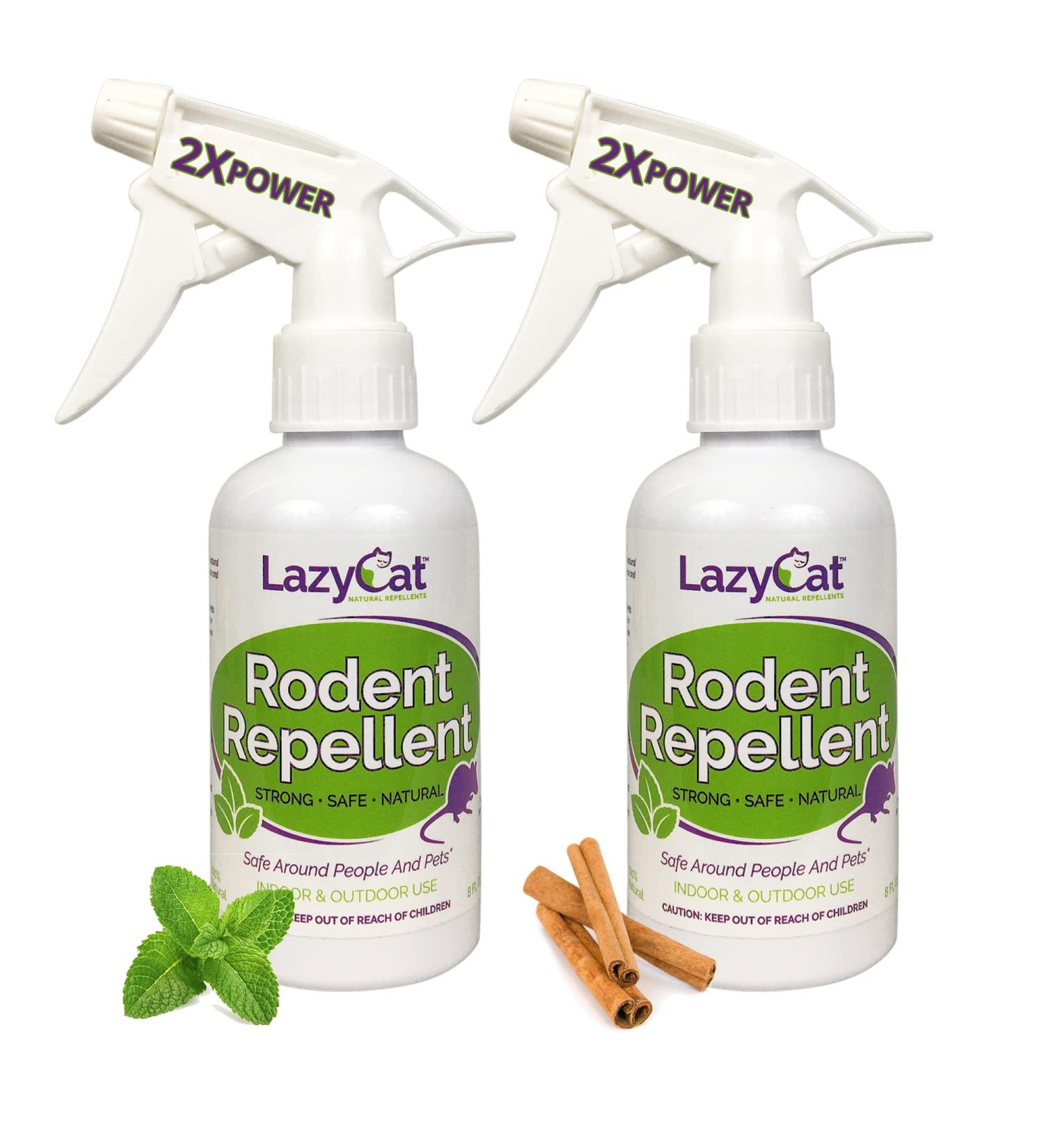 Rodent Repellent Spray 2X Strength - Peppermint Oil - MAX Power for Home, RV, Car, Camper, Boat - Natural Mouse & Rat Repellent (2 Pack) - Buy Online on SooperMarket.com