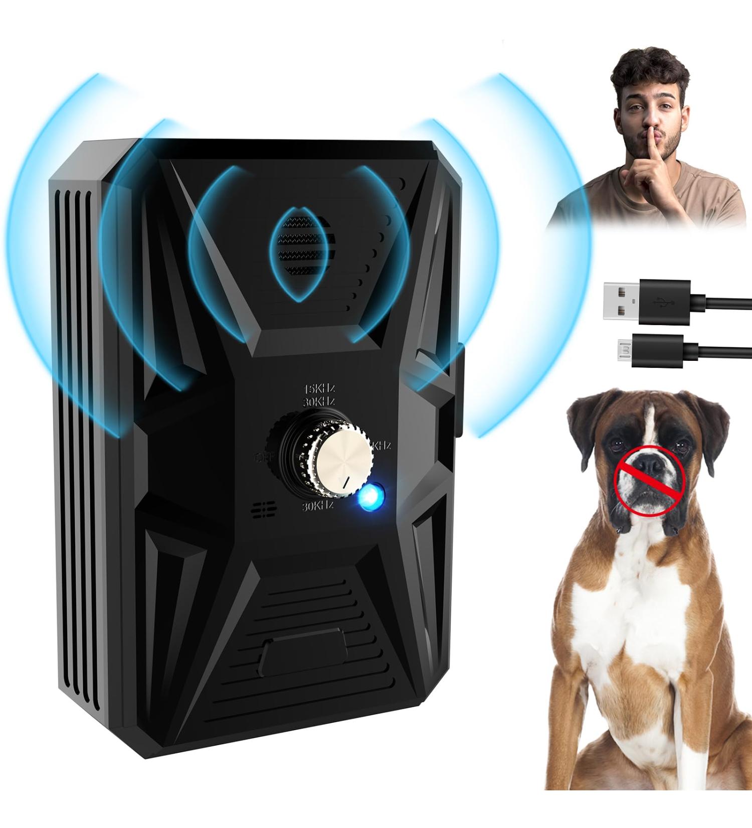 Bubbacare Antibell for Dogs - Rechargeable Ultrasound Anti-Bark Device | 33ft Range Waterproof & Automatic | Safe for Large & Small Dogs - Buy Online on SooperMarket.com