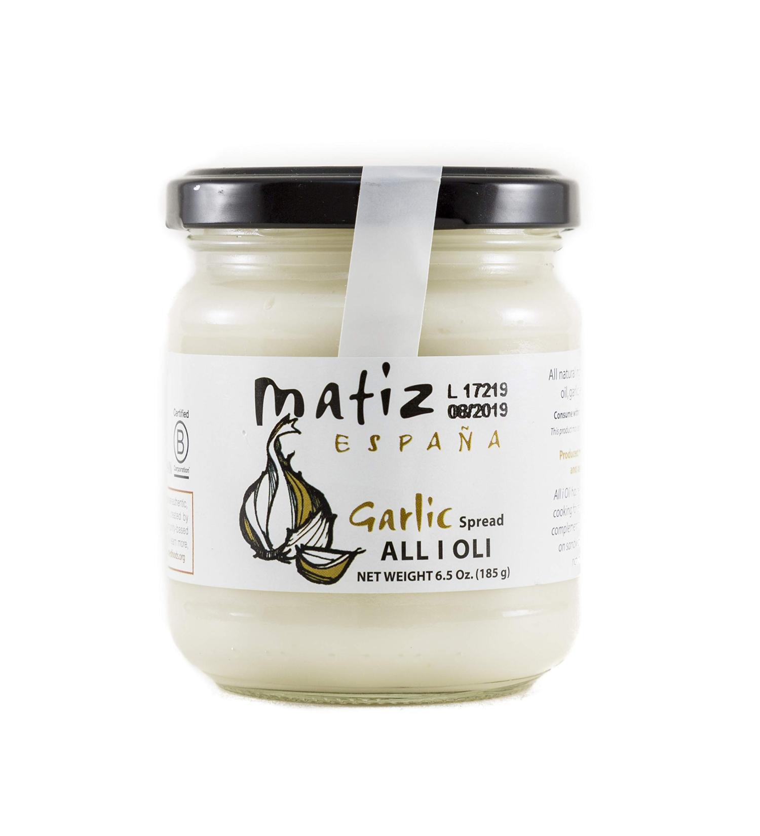 Matiz All i Oli Garlic Spread 6.5 oz - Rich & Creamy Spanish Aioli - Buy Online on SooperMarket.com