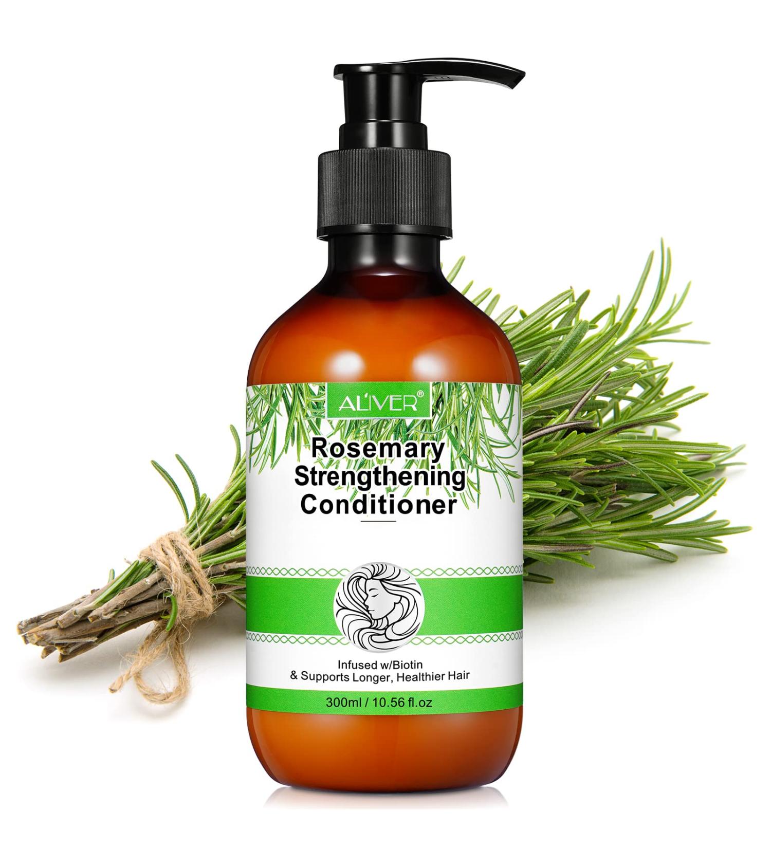 Rosemary Strengthening Conditioner with Biotin - 10.56 fl.oz - Hydrating Deep Conditioner for Dry, Damaged Hair - Promotes Growth & Scalp Health - Buy Online on SooperMarket.com