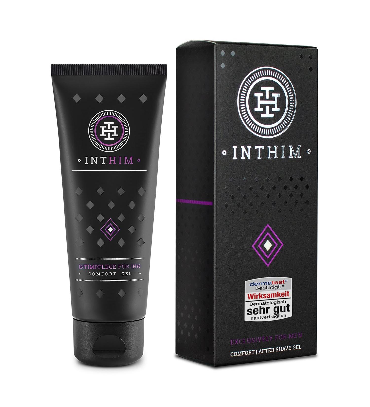 Inthim Intimate Care for Men - After Shave Gel with Aloe Vera | Soothes Irritation Fights Shaving Pimples & Odors | 100 ml - Buy Online on SooperMarket.com