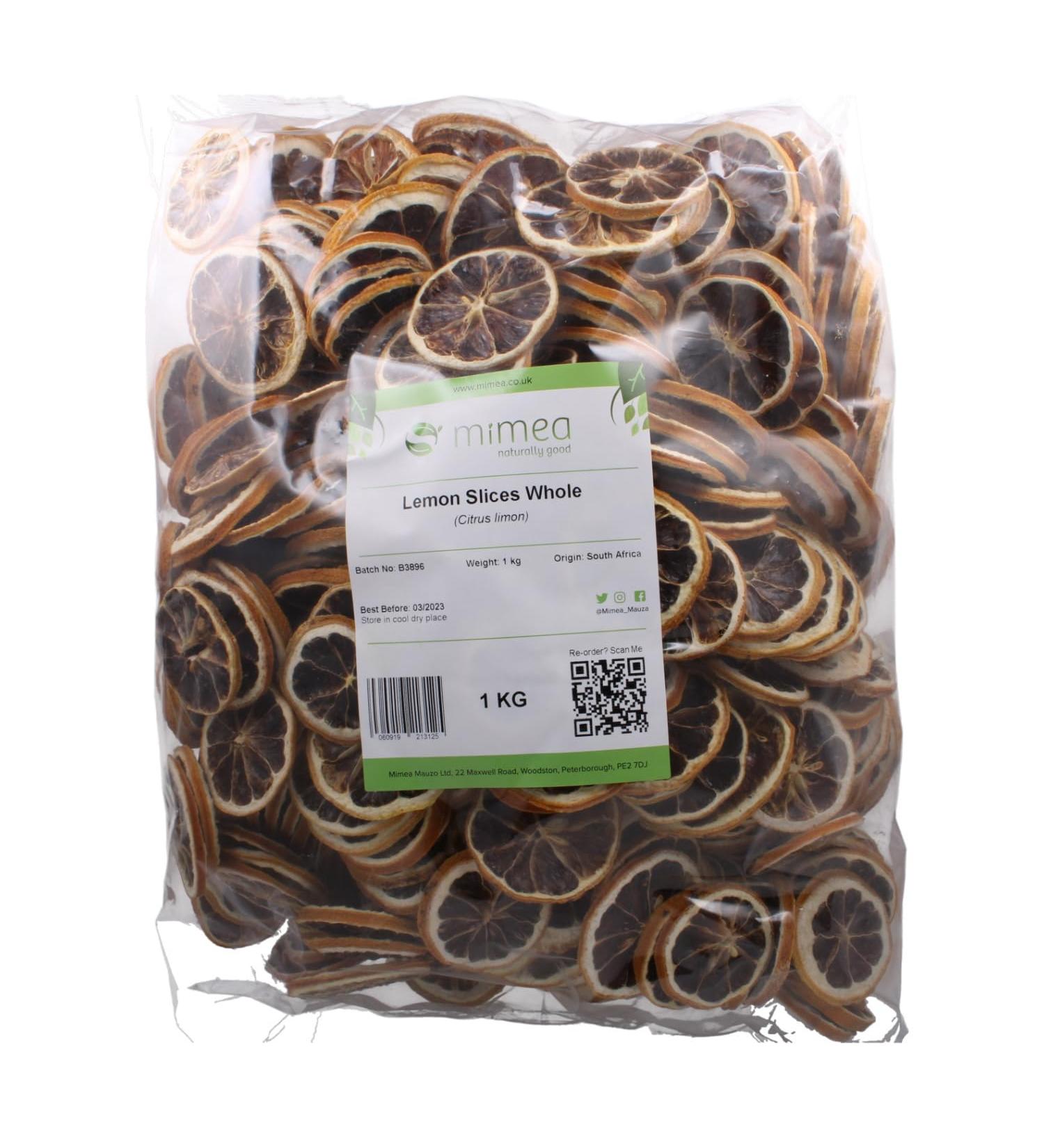 Mimea Lemon Slices Whole | 1kg | Quality Ingredients | Dried Fruit | Natural | No Additives | Cocktails | Garnishes | Baking | Food Grade - Buy Online on SooperMarket.com