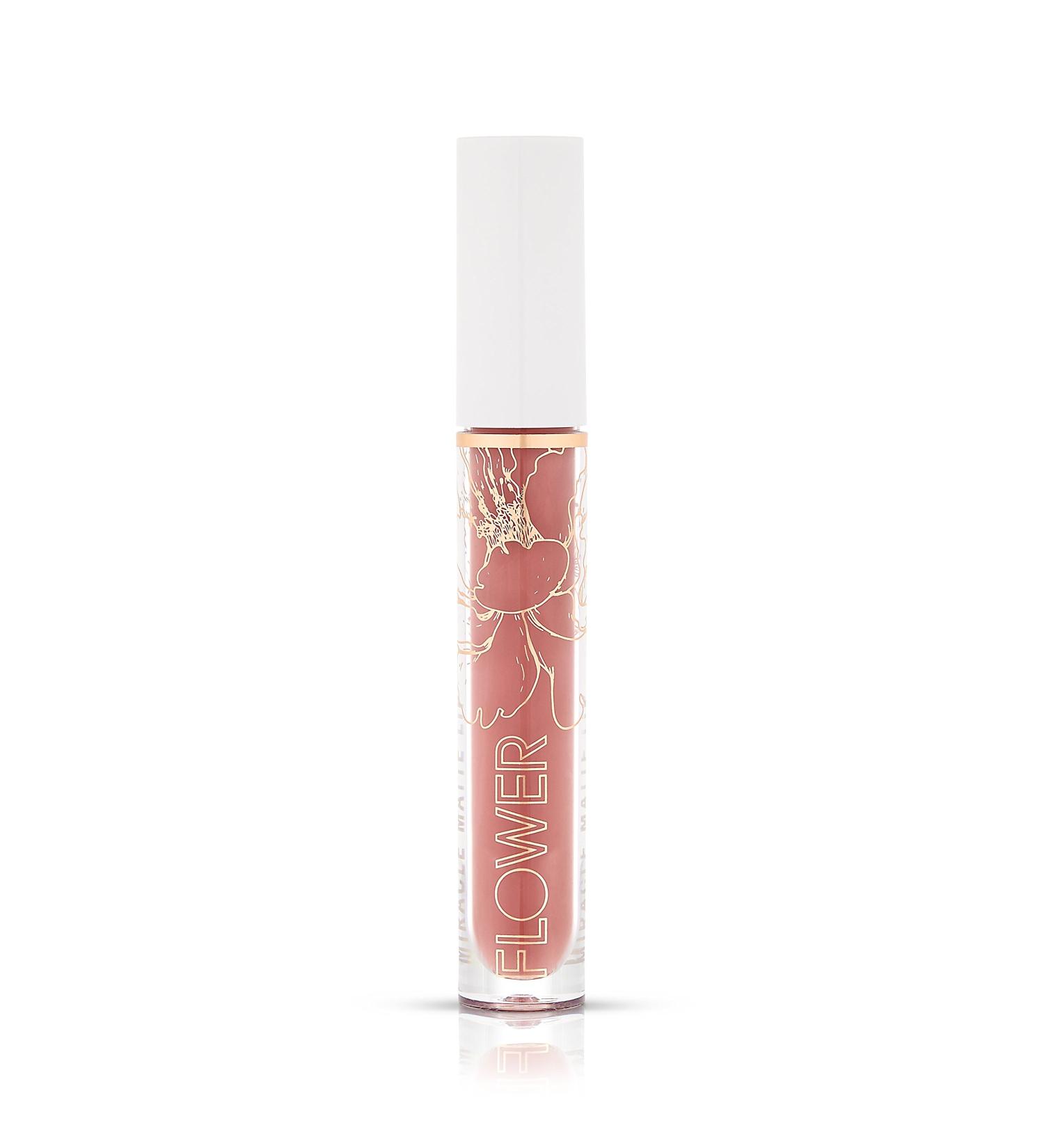 Flower Beauty Miracle Matte Liquid Lip Color - Vividly Bold & Creaseless Matte Liquid Lipstick Comfortable All Day High Impact Makeup Color (Nude Blush)