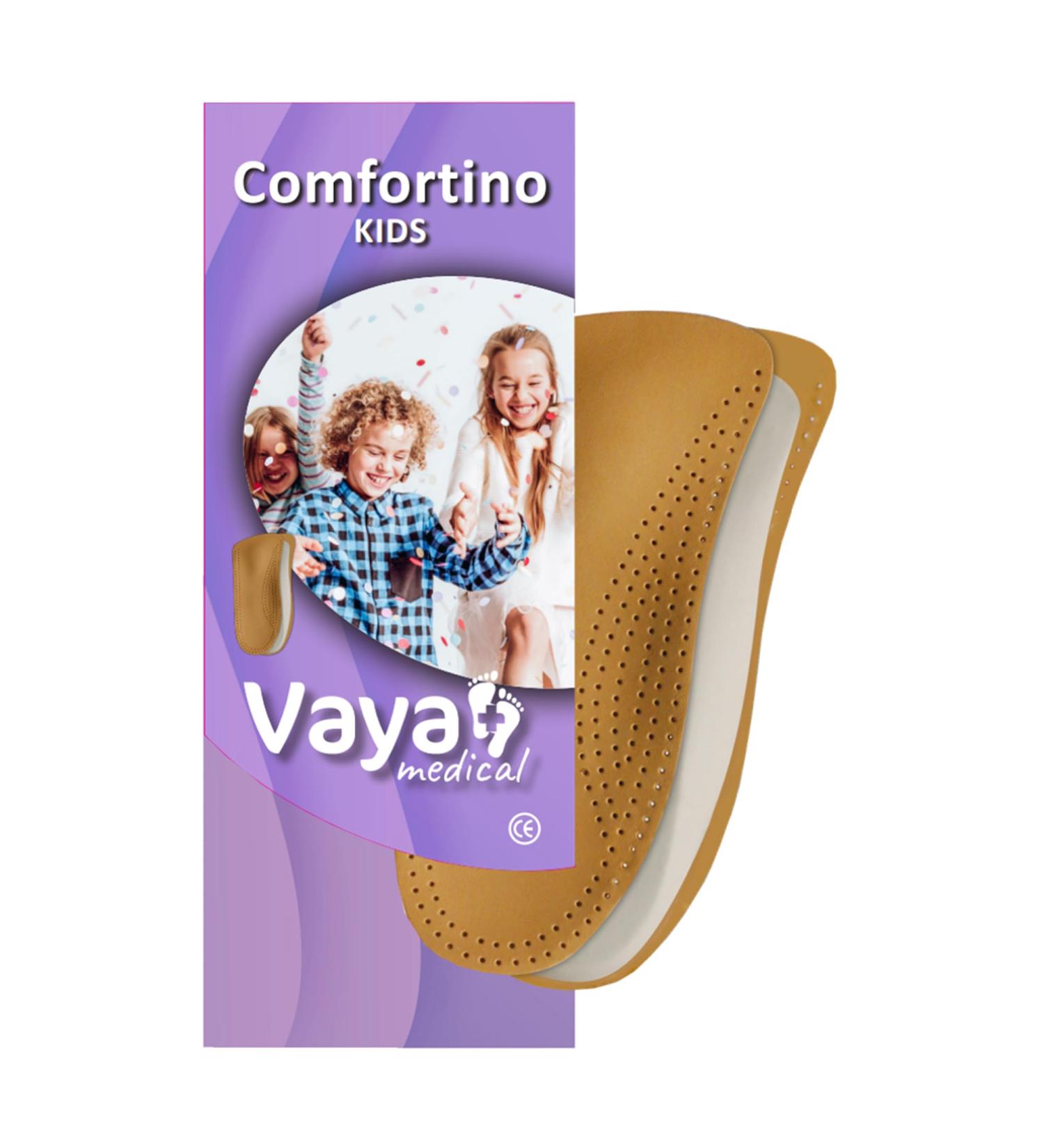 Vaya Medical Sheepskin Orthopedic Insoles for Children - Comfortino Brown Size 8.5 - Buy Online on SooperMarket.com