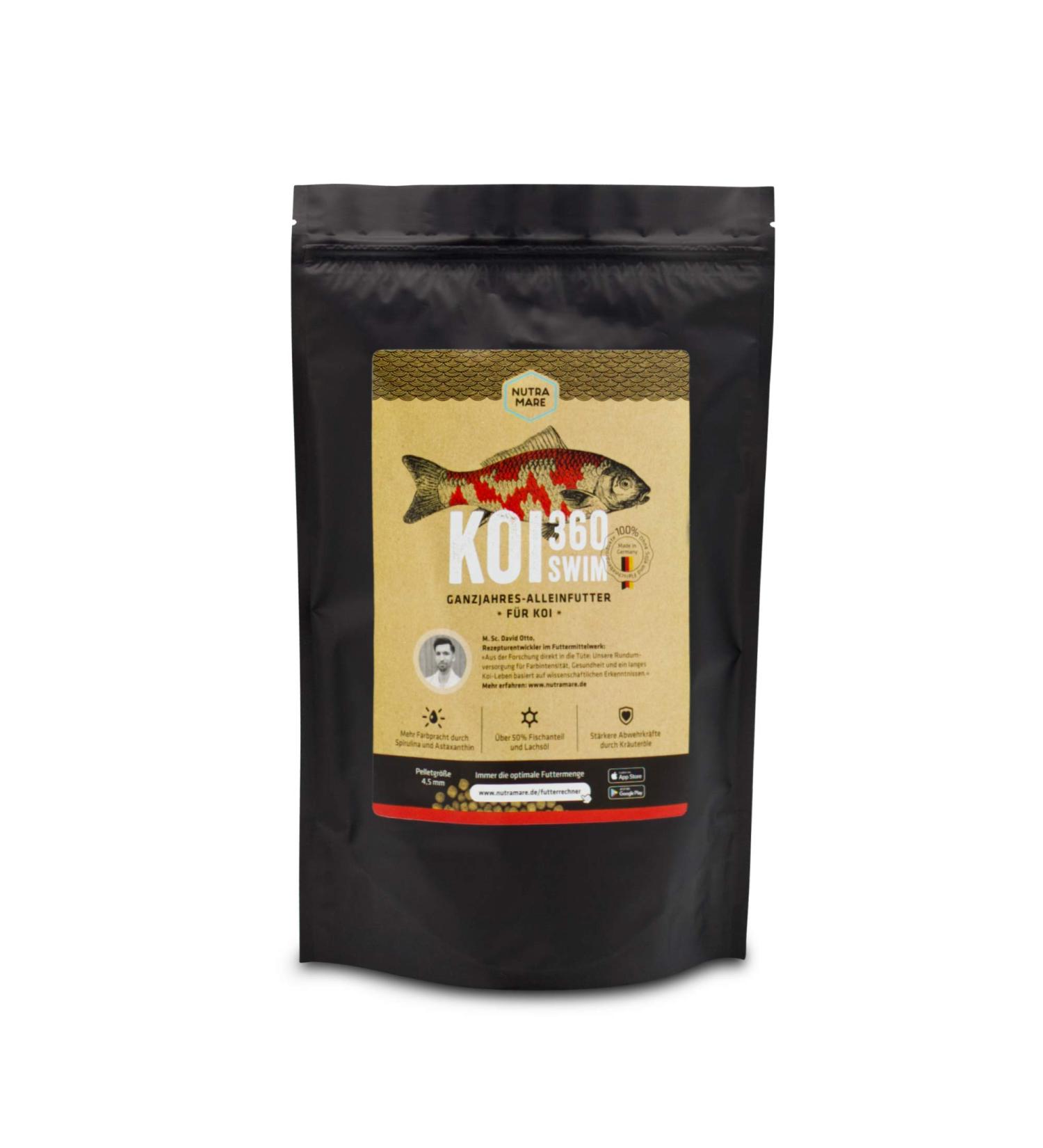 Nutramare Koi360 Swim 1.2kg - Premium Summer Koi Food | 40% Protein & Spirulina for Vibrant Colors | Ideal Growth Solution - Buy Online on SooperMarket.com