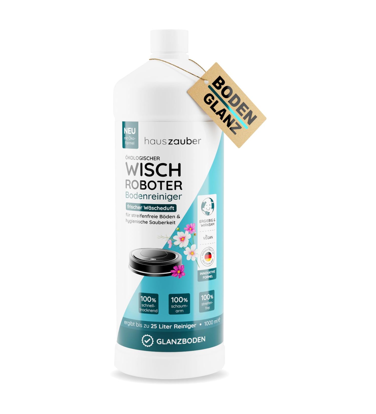 Hauszauber KO Floor Cleaner 1000 ml | Eco-Friendly Quick-Drying Concentrate for Laminate Parquet & PVC - Fresh Fragrance Streak-Free Low Foam - Buy Online on SooperMarket.com