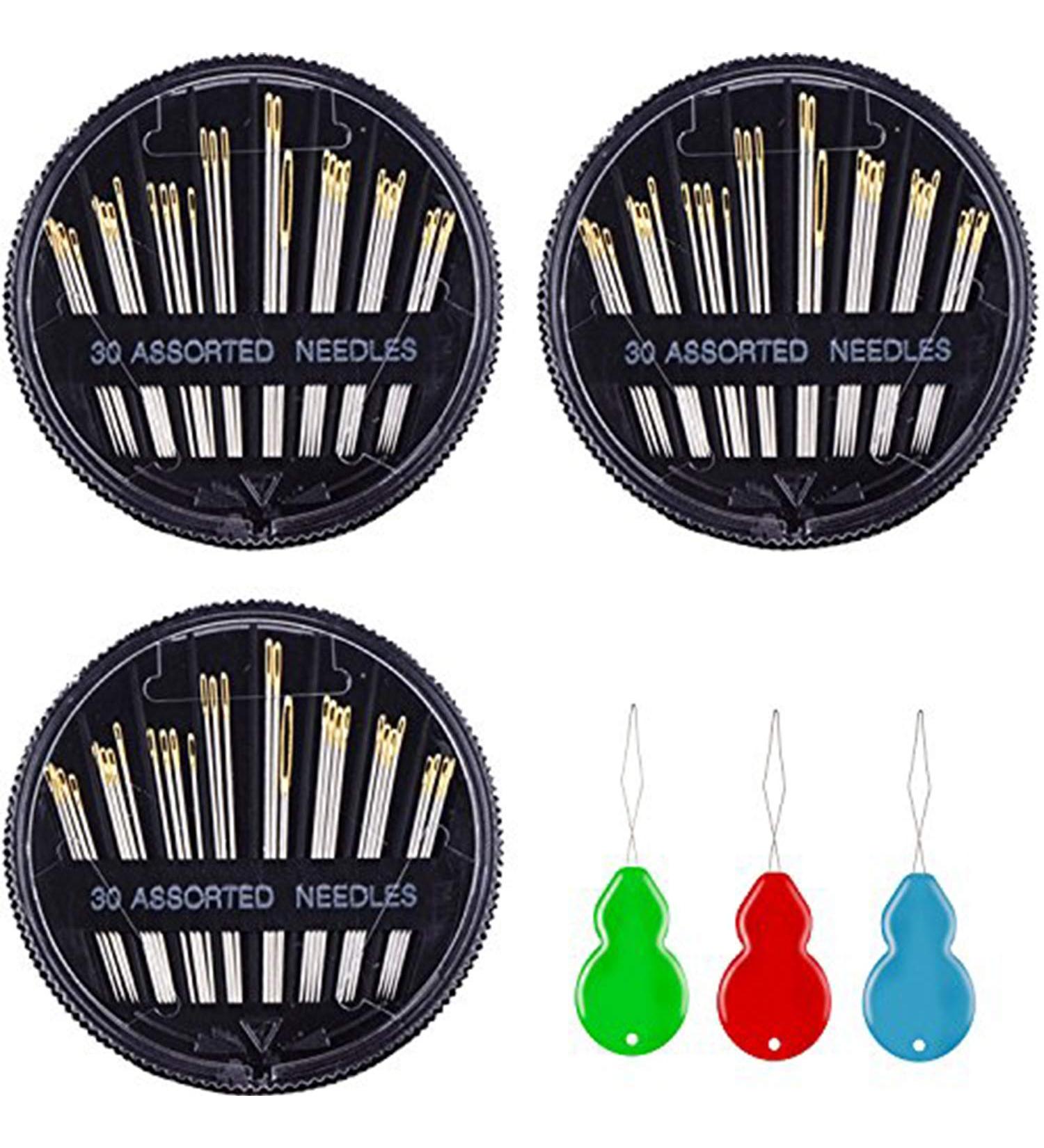 30-Count Assorted Hand Sewing Needles Set - Pack of 3 - Buy Online on SooperMarket.com