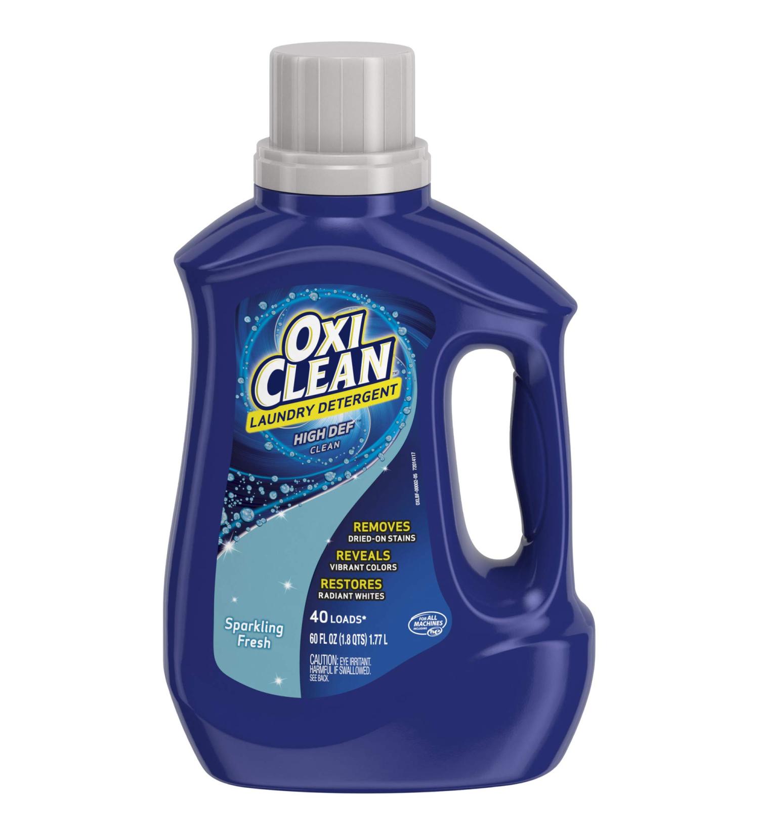 OxiClean High Def Sparkling Liquid Laundry Detergent - Fresh Scent 60 Fl Oz | International Shipping Available - Buy Online on SooperMarket.com