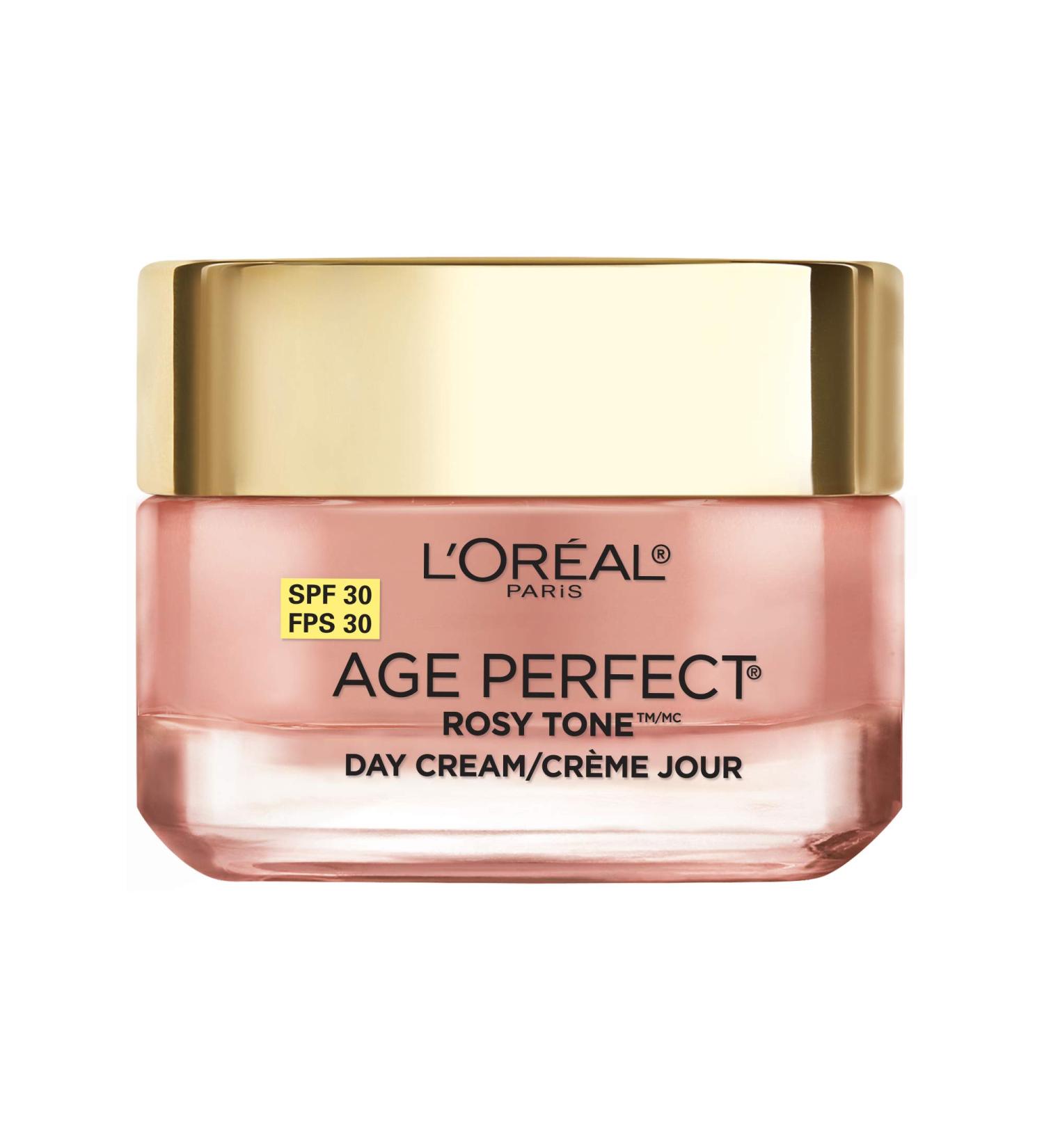 L'Oreal Age Perfect Rosy Tone Face Moisturizer SPF 30 with Imperial Peony - 1.7 oz Anti-Aging Day Cream - Buy Online on SooperMarket.com