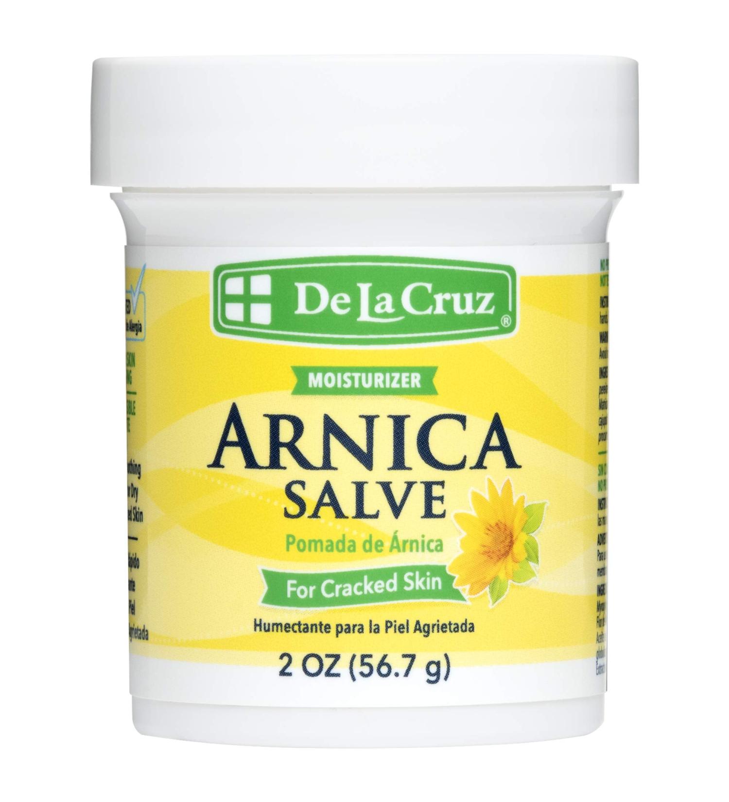 De La Cruz Arnica Salve - 24 Hour Moisture for Dry Feet and Hands - 2 oz - Buy Online on SooperMarket.com
