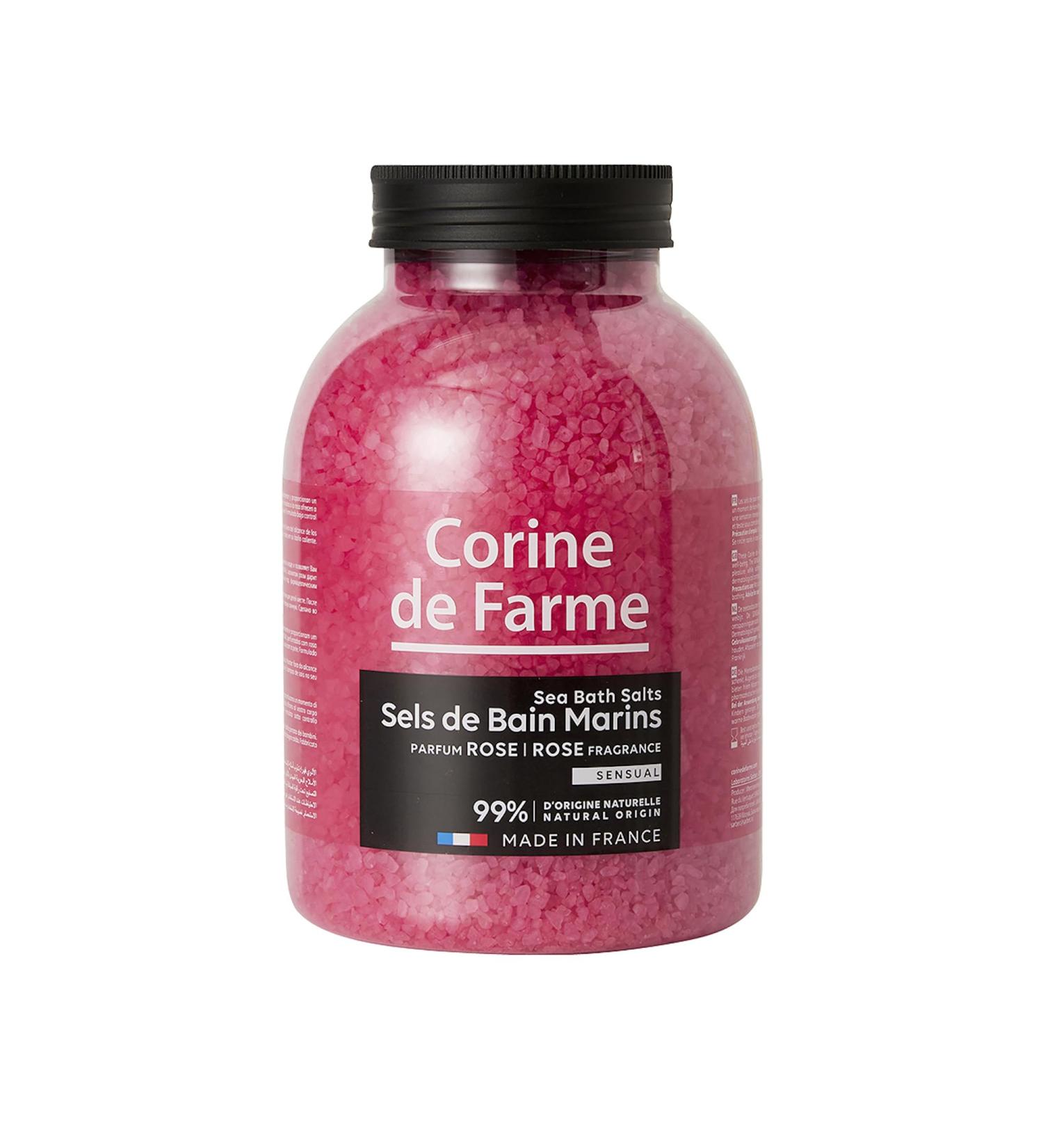 Corine de Farme Sensual Swimming Salt - 99% Natural Rose Bath & Spa Soak for Sensitive Skin - Relaxation & Zen - 1.3 kg Pack - Buy Online on SooperMarket.com