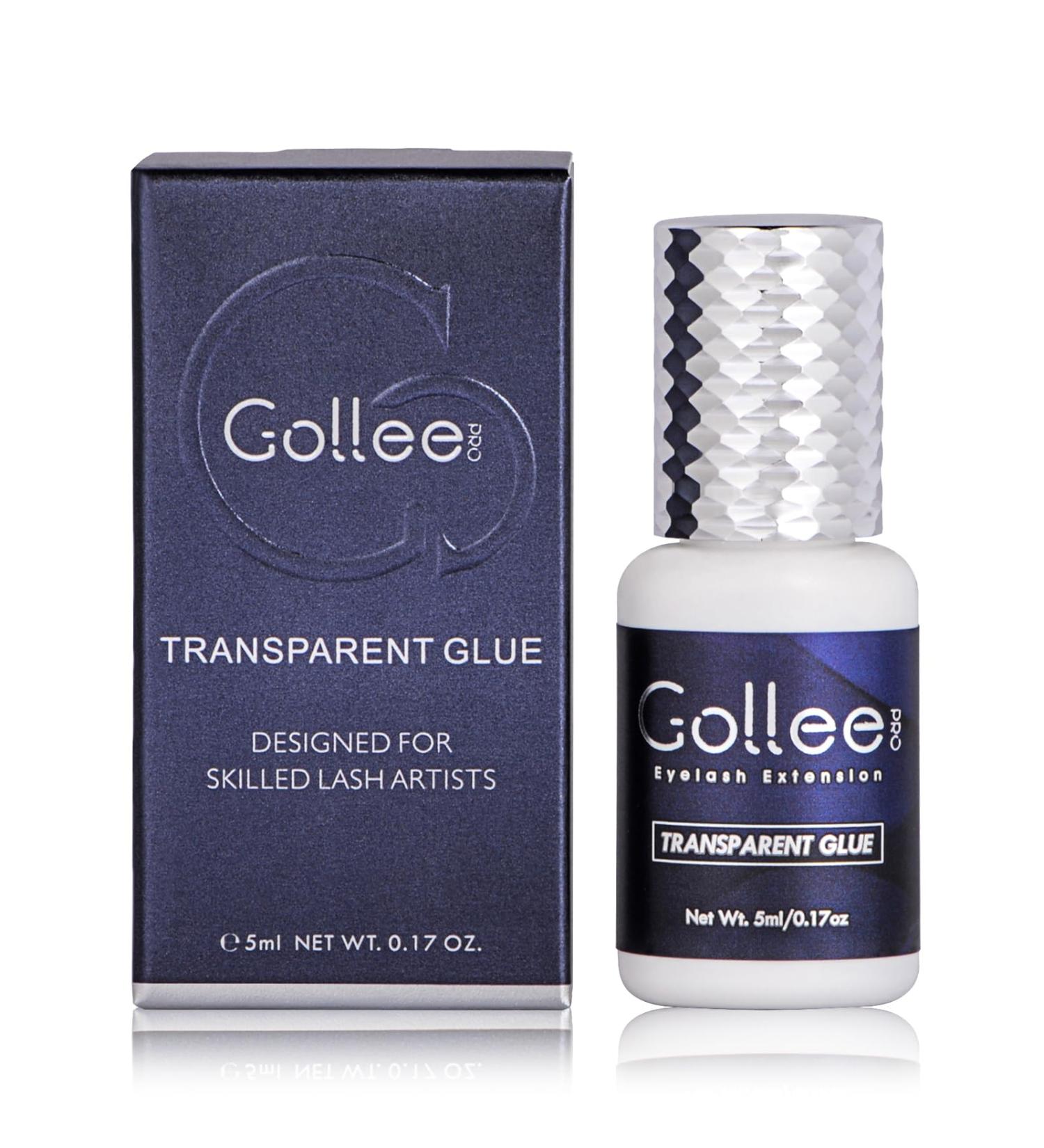 Transparent Eyelash Extension Glue - Fast Drying Clear Adhesive (0.17fl.oz / 5ml) for Professional Eyelash Extensions - 6 Week Retention - Buy Online on SooperMarket.com