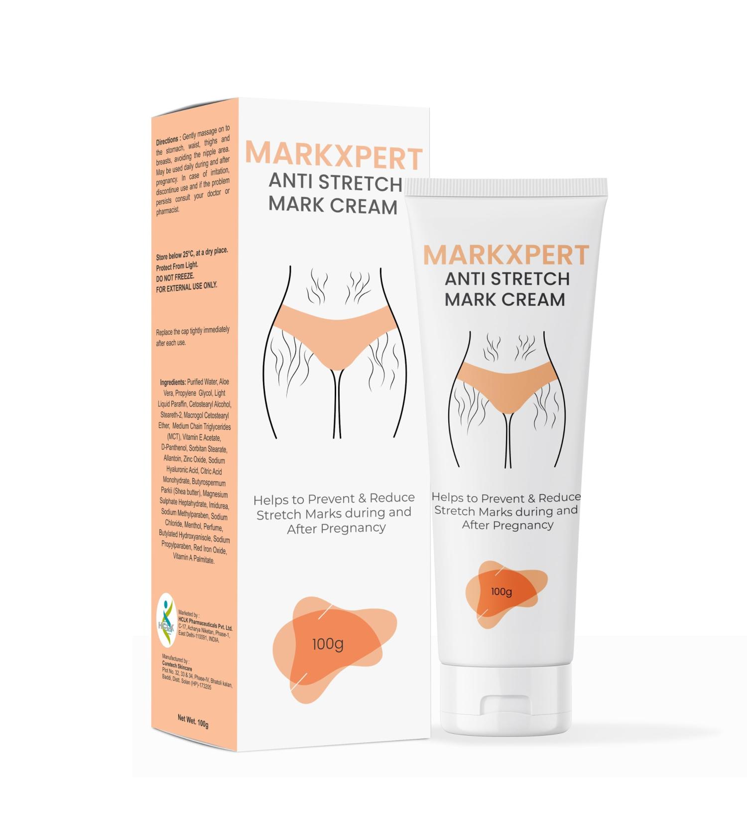 Stretch Marks Removal Cream | Safe for Pregnancy | Dermatologically Tested | All Skin Types | 100g - Buy Online on SooperMarket.com