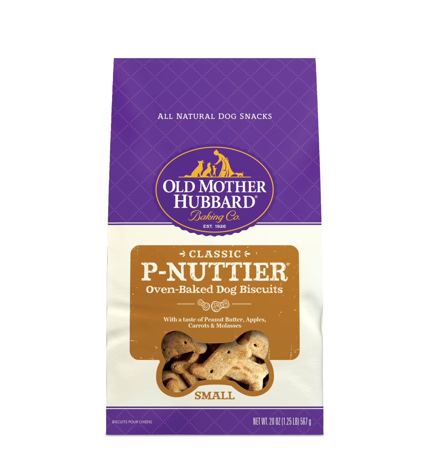 Old Mother Hubbard P-Nuttier Peanut Butter Dog Treats - All Natural, Crunchy, Healthy Snacks for Small Dogs - Buy Online on SooperMarket.com