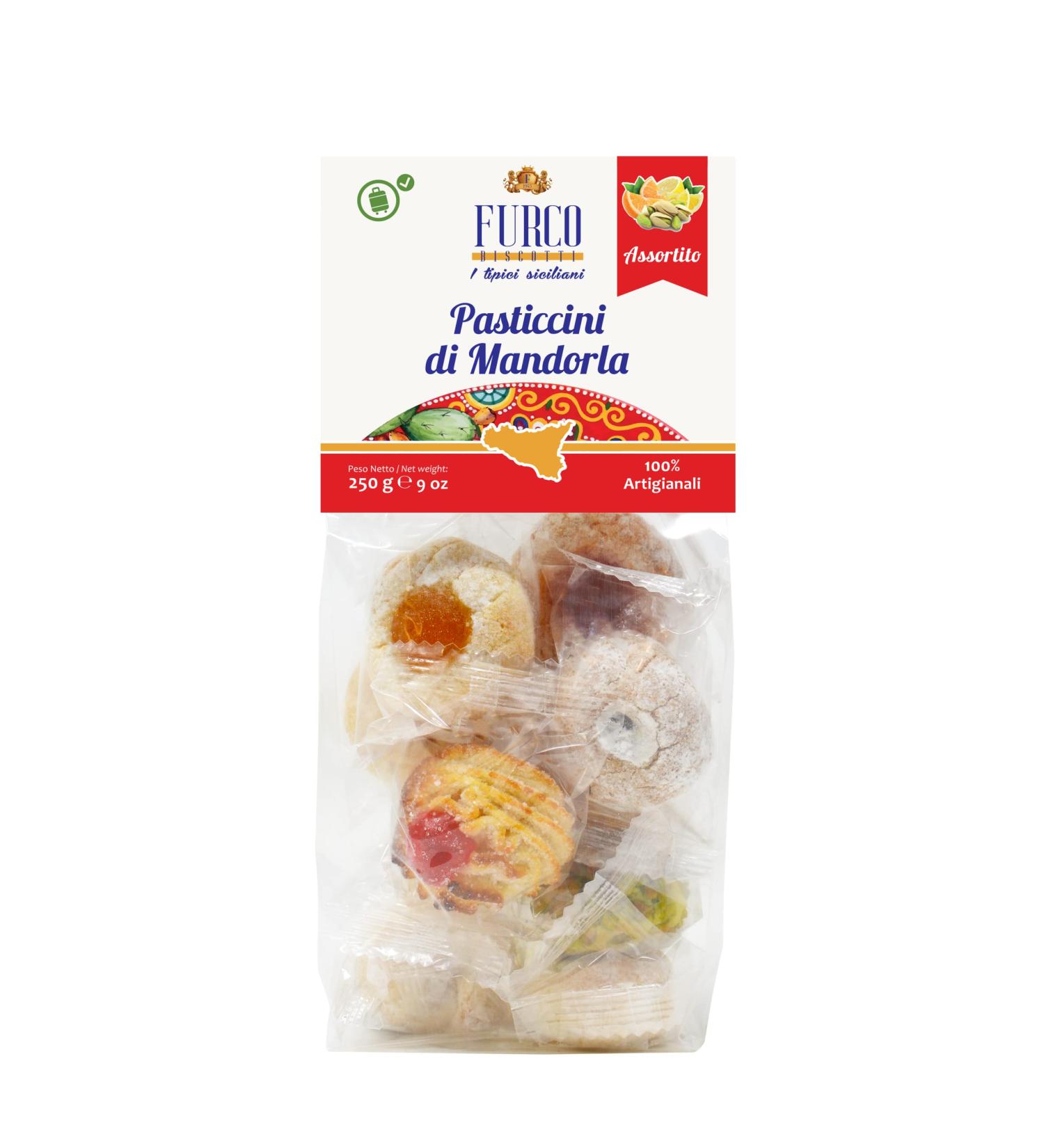 Furco Biscotti Assorted Artisan Italian Almond Biscuits 250g - Strawberry Limoncello Orange Pistachio - Italian biscuits - (Assorted)