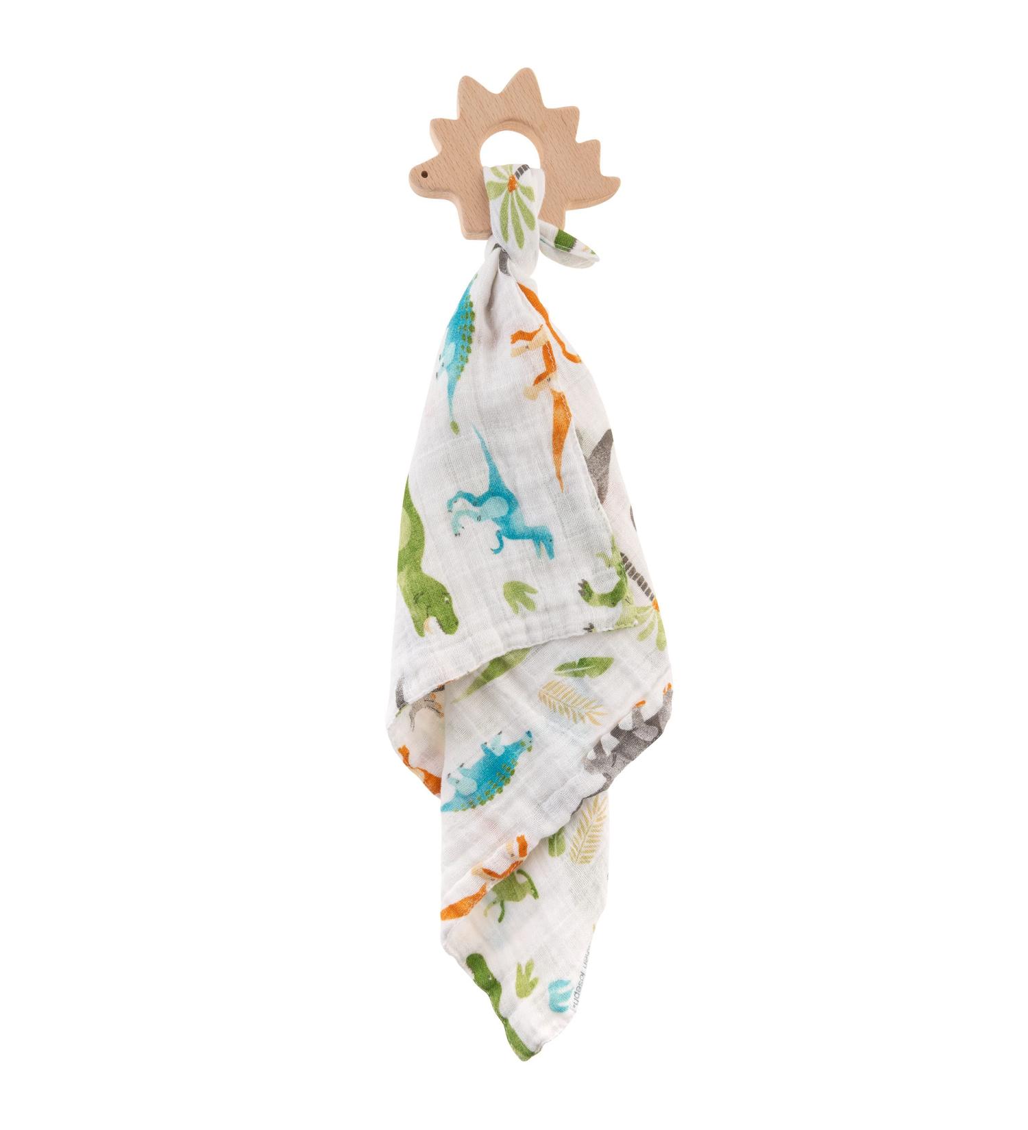 Stephen Joseph Muslin Dino Lovie with Teether - 1 Pack - Buy Online on SooperMarket.com