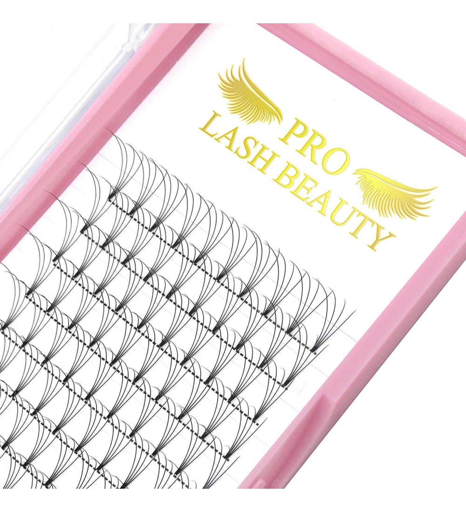 Pre Made 4D-C-0.10-10mm Short Stem Fan Eyelash Extensions - Russian Volume Lashes 0.07 0.10 - 10mm Length - Buy Online on SooperMarket.com