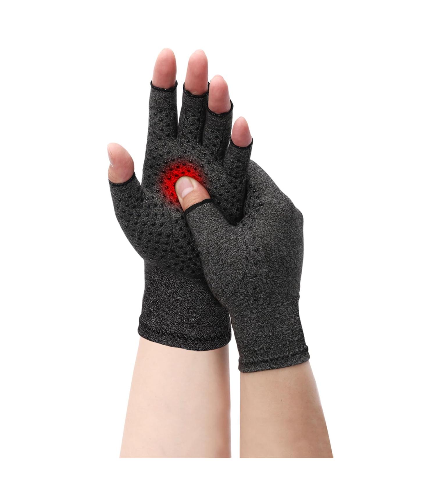 YOGINGO Fingerless Compression Gloves for Arthritis Relief - S Grey, 1 Pair - Buy Online on SooperMarket.com