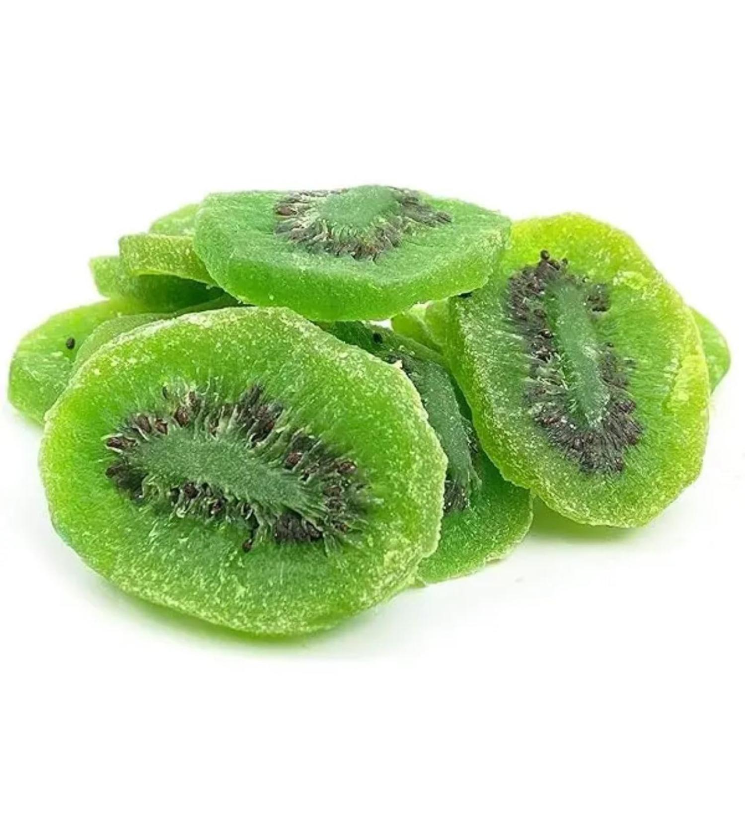 Sweetened Dried Kiwi Slices - Sun Dried Kiwi Slices Healthy Food Sweet Dried Kiwi Fruit Organic Snack for Desserts & Salads (1Kg)