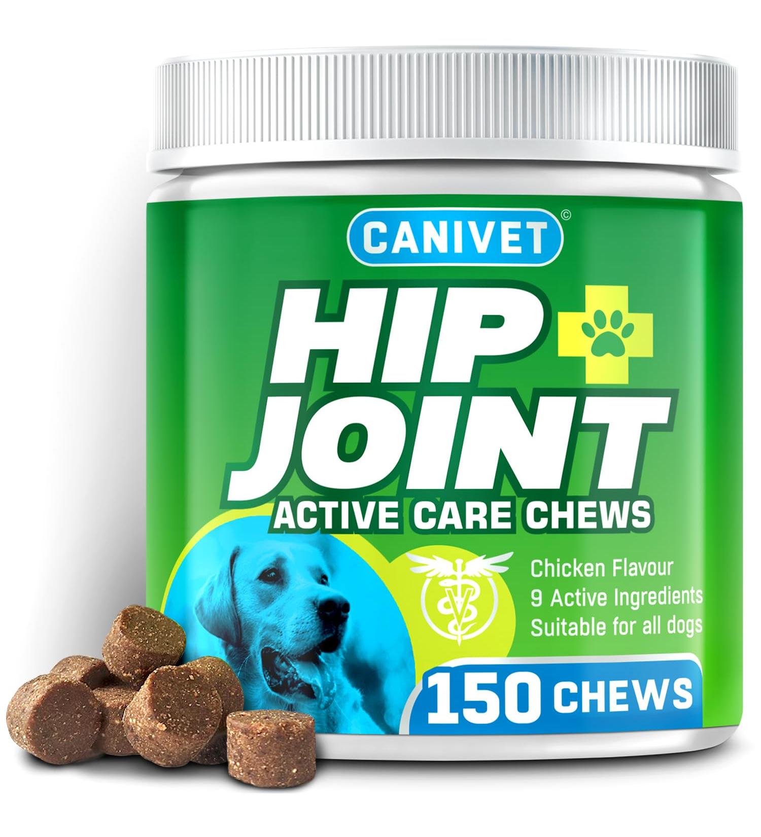 Dog Joint Care Supplements | 150 Chews with Green Lipped Mussel, Glucosamine & Chondroitin | Hemp Oil, MSM, Hyaluronic Acid, Manganese & Vitamins | Aids Stiff Joints | 1 Pot (150 Chews) - Buy Online on SooperMarket.com