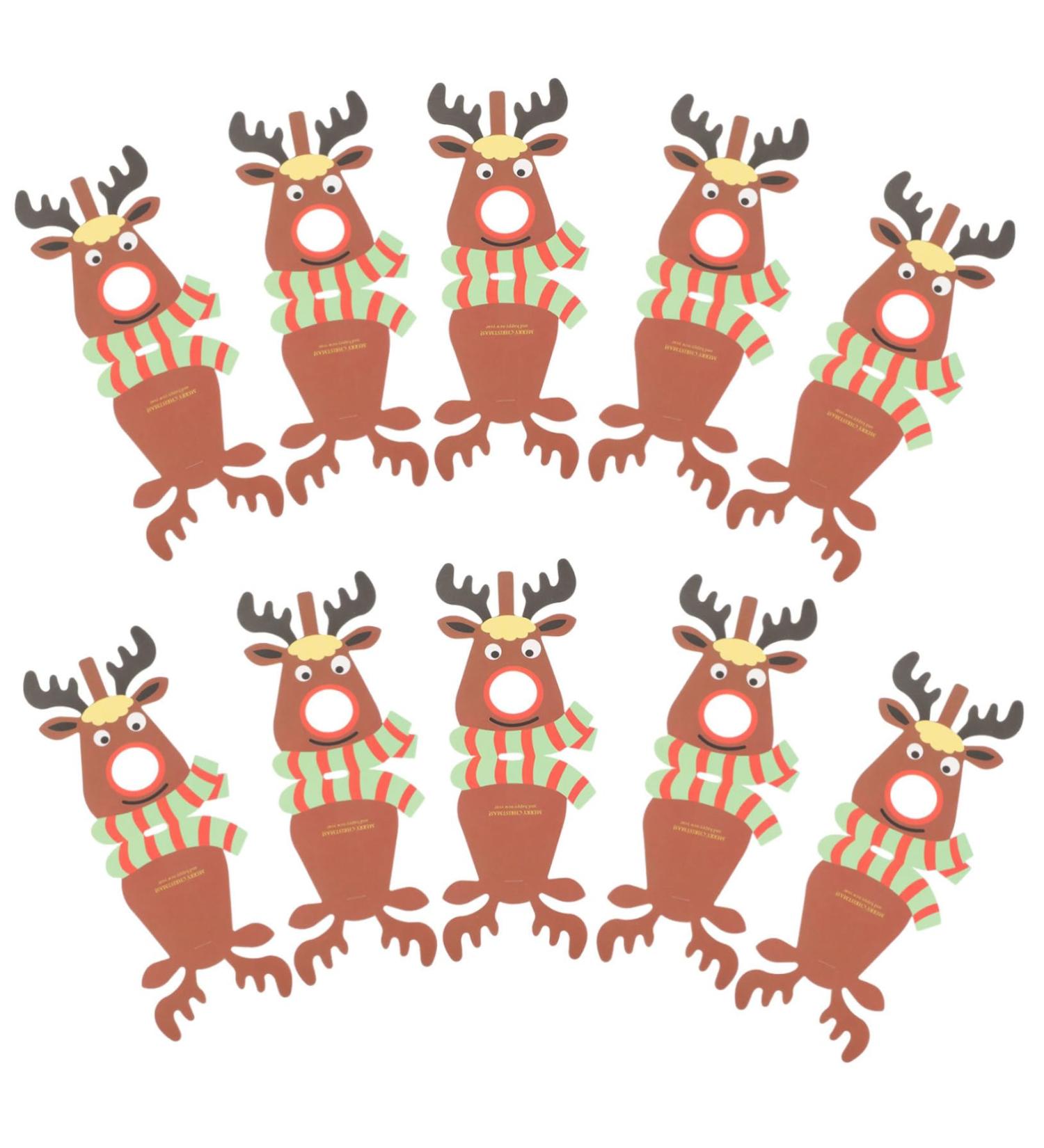 HOLIDYOYO 75 Pcs Lollipop Paper Card Elk Reindeer Candy Holder Xmas Lollipops Sweets for Lollpop - Buy Online on SooperMarket.com