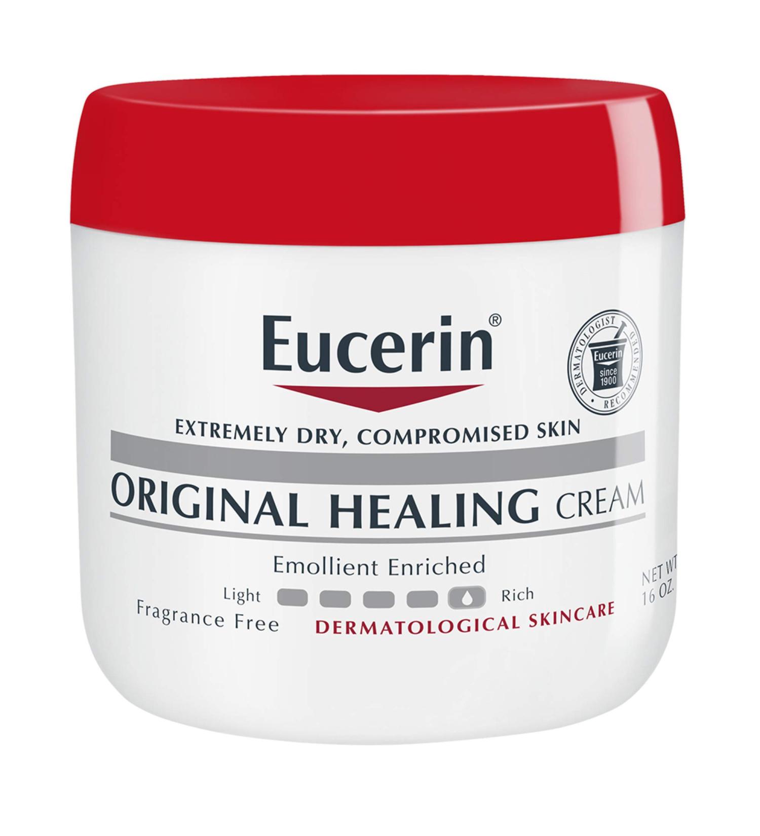 Eucerin Original Healing Cream - Fragrance Free Lotion for Extremely Dry Skin - 16 oz Jar | International Shipping Available - Buy Online on SooperMarket.com