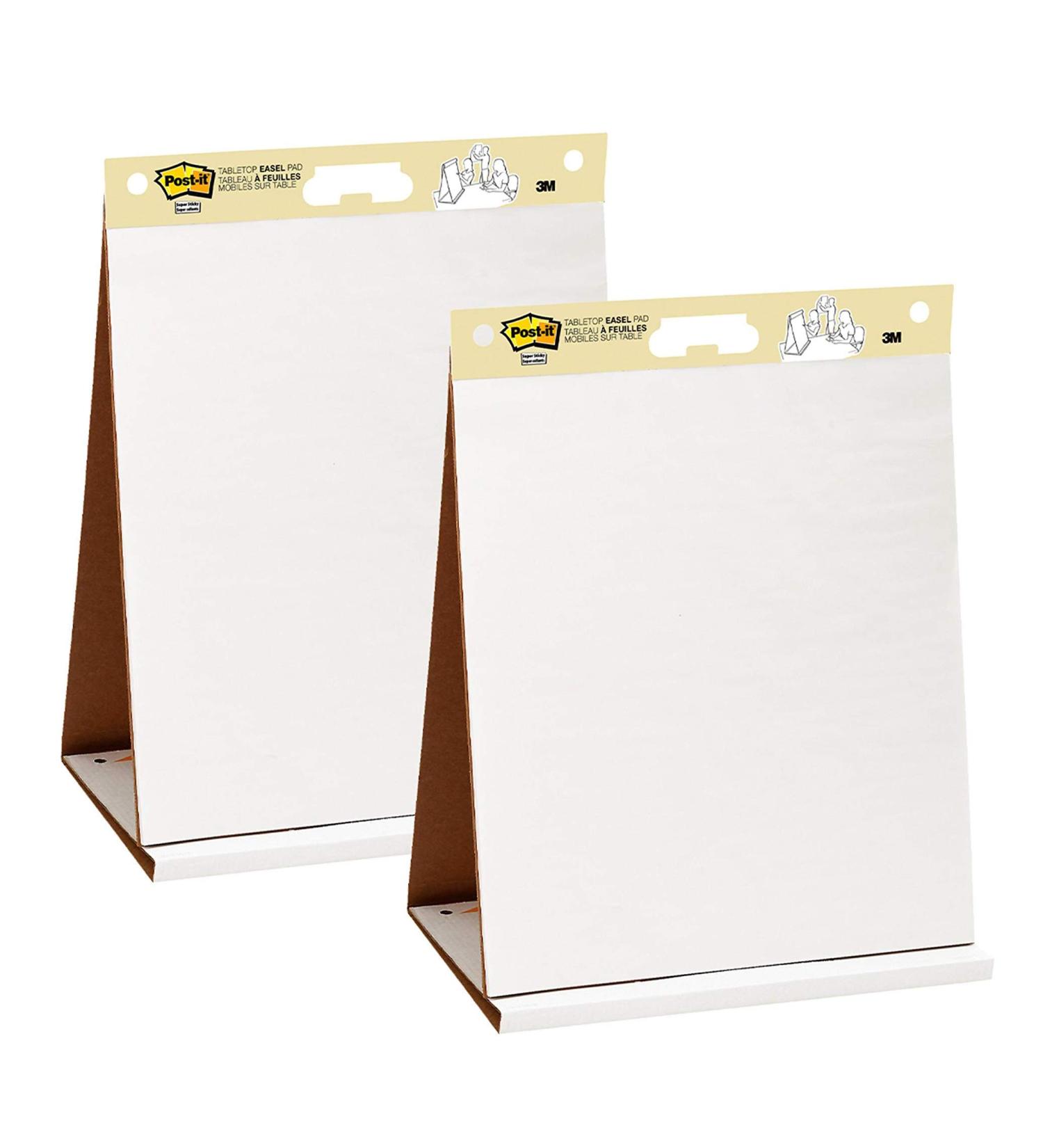 Post-it Super Sticky Portable Tabletop Easel Pad 20x23 Inches - 2 Pads for Virtual Teachers & Students - Buy Online on SooperMarket.com