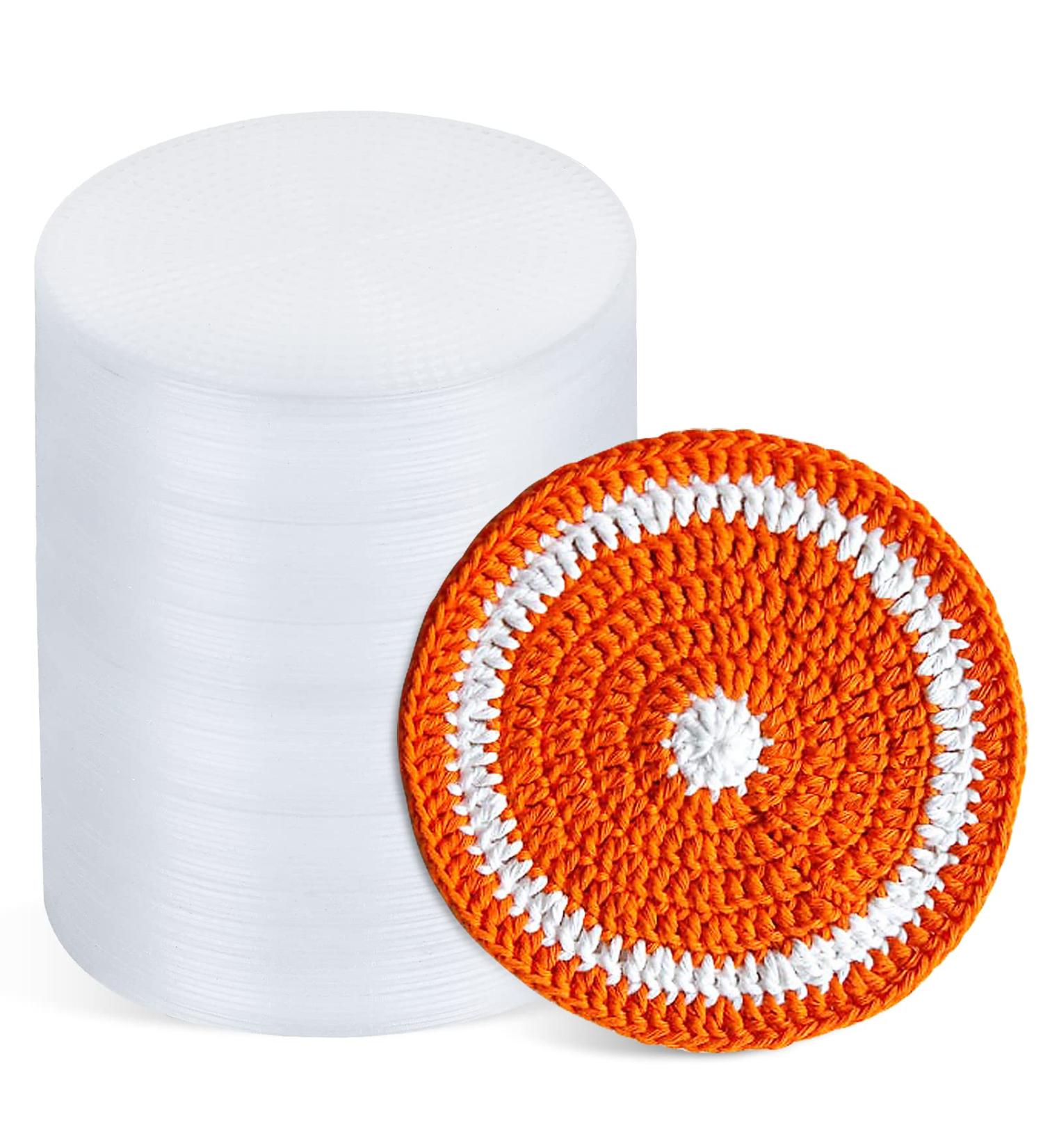 Milkary 100 Pcs Circle Plastic Mesh Sheets for Embroidery and Crafting - 4.5 Plastic Canvas for DIY Projects - Buy Online on SooperMarket.com