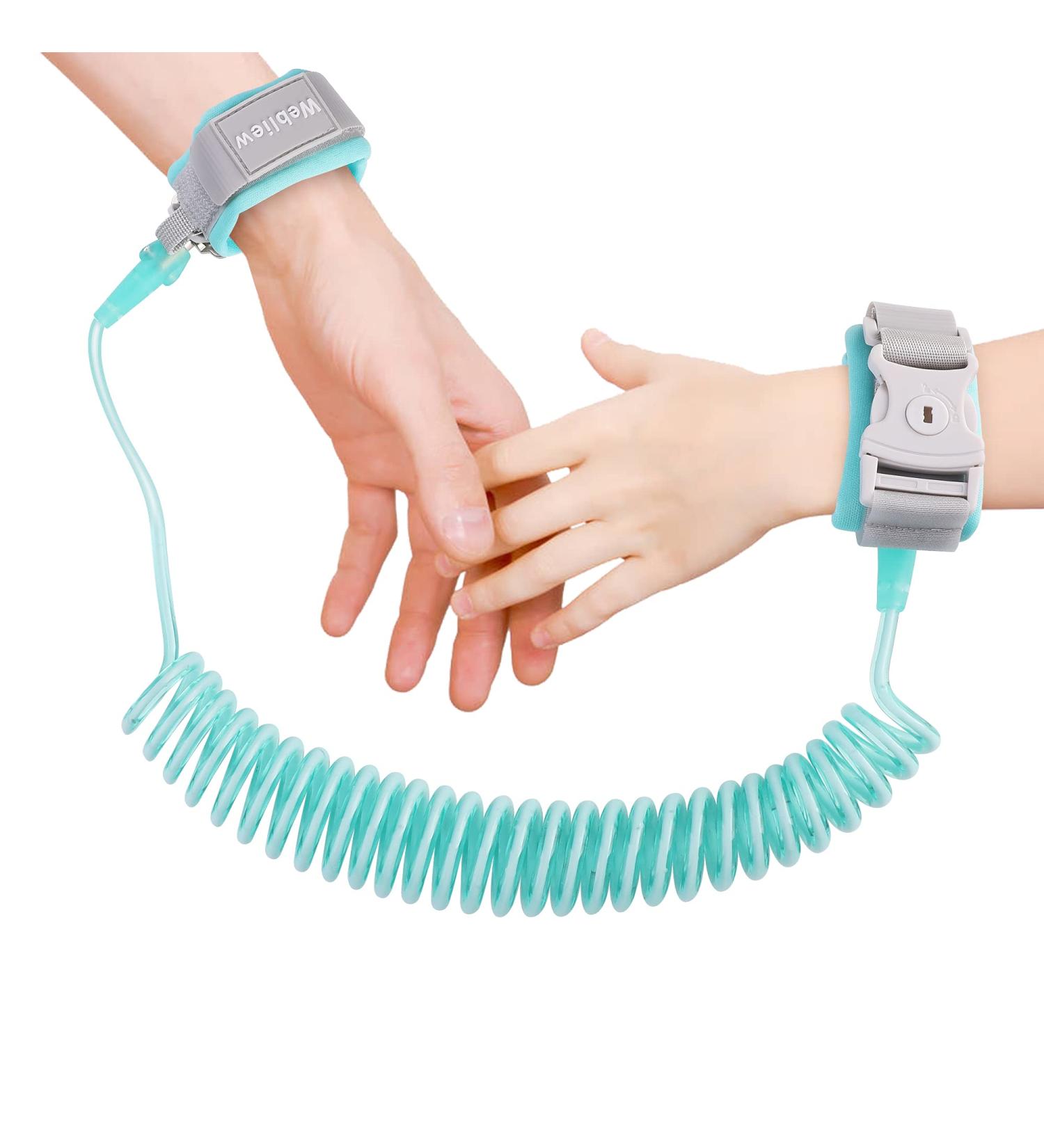 Reflective Toddler Safety Leash with Key Lock - Anti Lost Wrist Link for Kids | 8.2 feet - Buy Online on SooperMarket.com